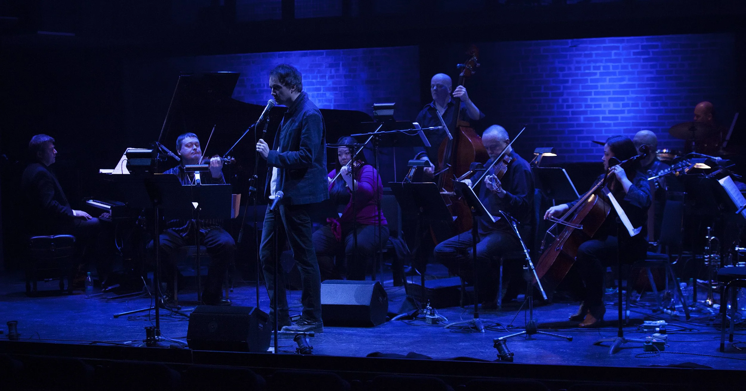  From left to right: Andrew Burashko, Stephen Sitarski, Johnathan Southworth, Cordelia Paw, George Koller, Douglas Perry, Rachel Mercer, Rob Piltch, Mark Mariash Photo by John Lauener 