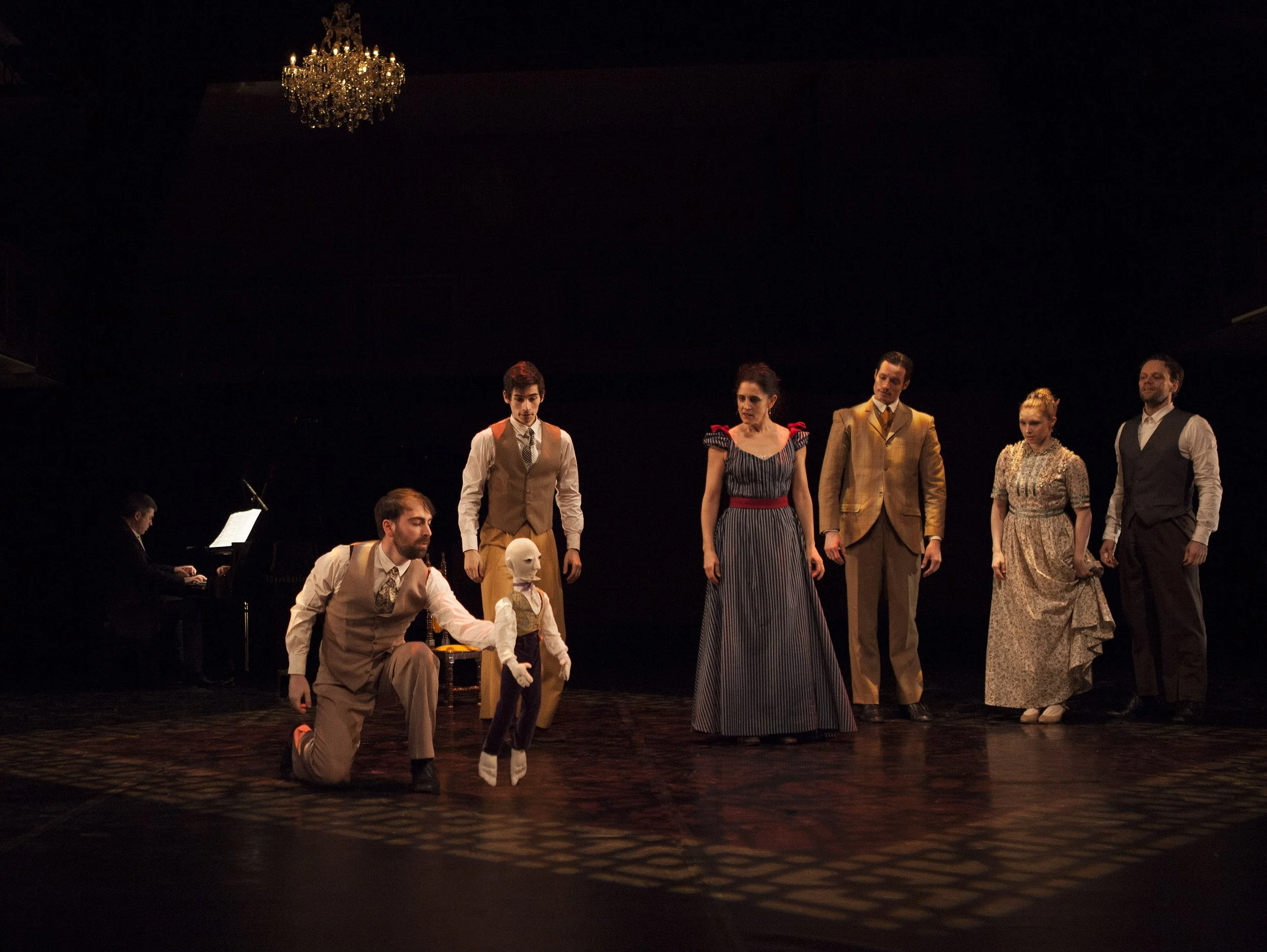  From left to right: Andrew Burashko, Luke Garwood, Laurence Lemieux, Tyler Gledhill, Victoria Mehaffy, Louis Laberge-Côté Photo by John Lauener 
