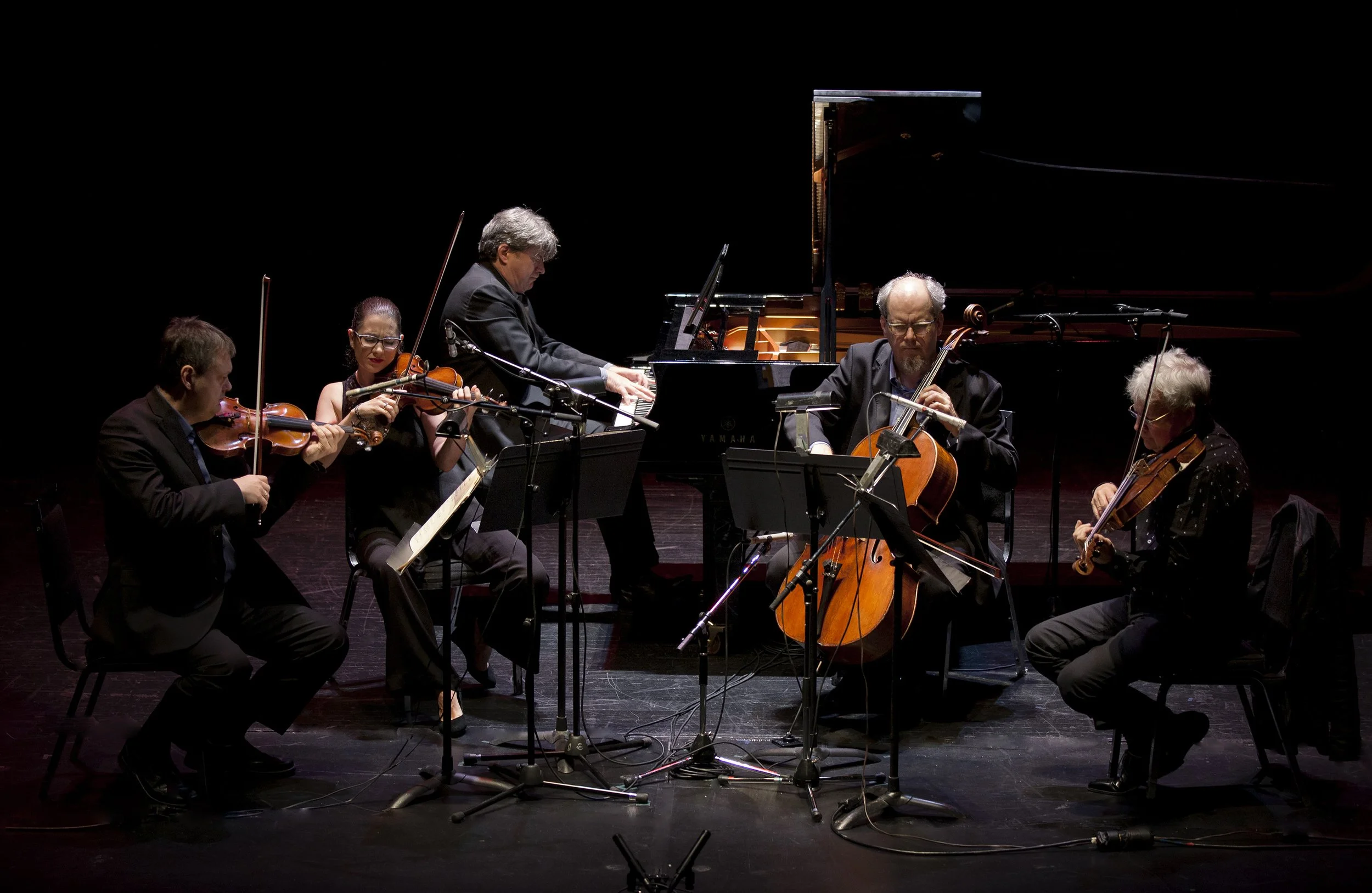  From left to right: Stephen Sitarski, Sheila Jaffé, Andrew Burashko, Thomas Wiebe, Steven Dann Photo by John Lauener 