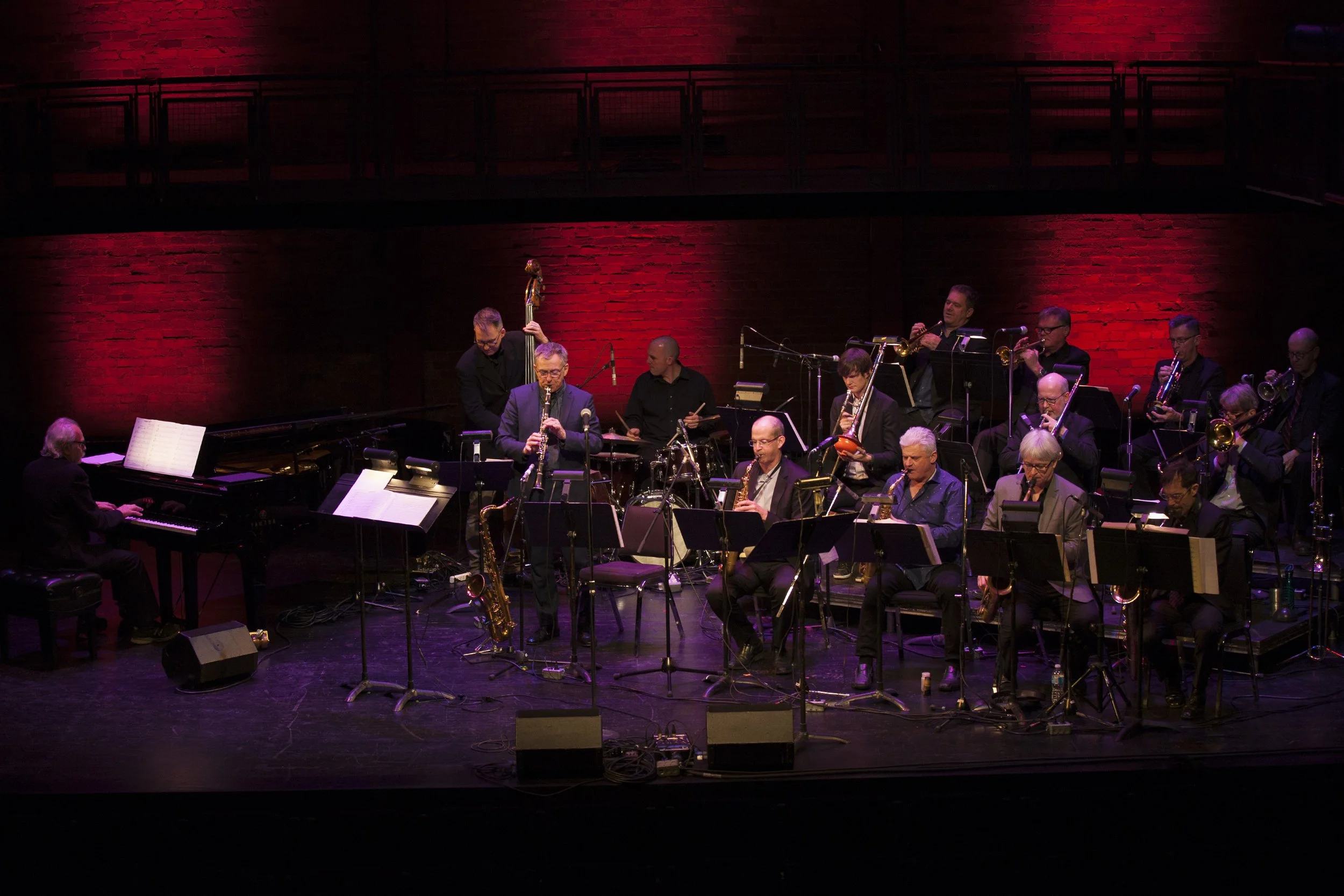  From left to right: Tom Szczesniak, Andrew Downing, Vern Dorge, Nick Fraser, Andy Ballantyne, Christian Overton, John Johnson, Kevin Turcotte, Steve McDade, Rob Somerville, Mike Murley, Larry Larson, Perry White, Al Kay, John MacLeod Photo by John L