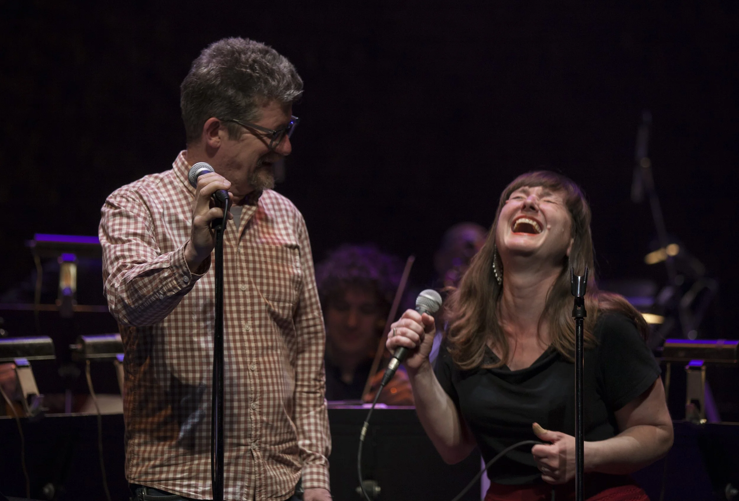  From left to right: Andy Maize, Suzie Ungerleider Photo by John Lauener 