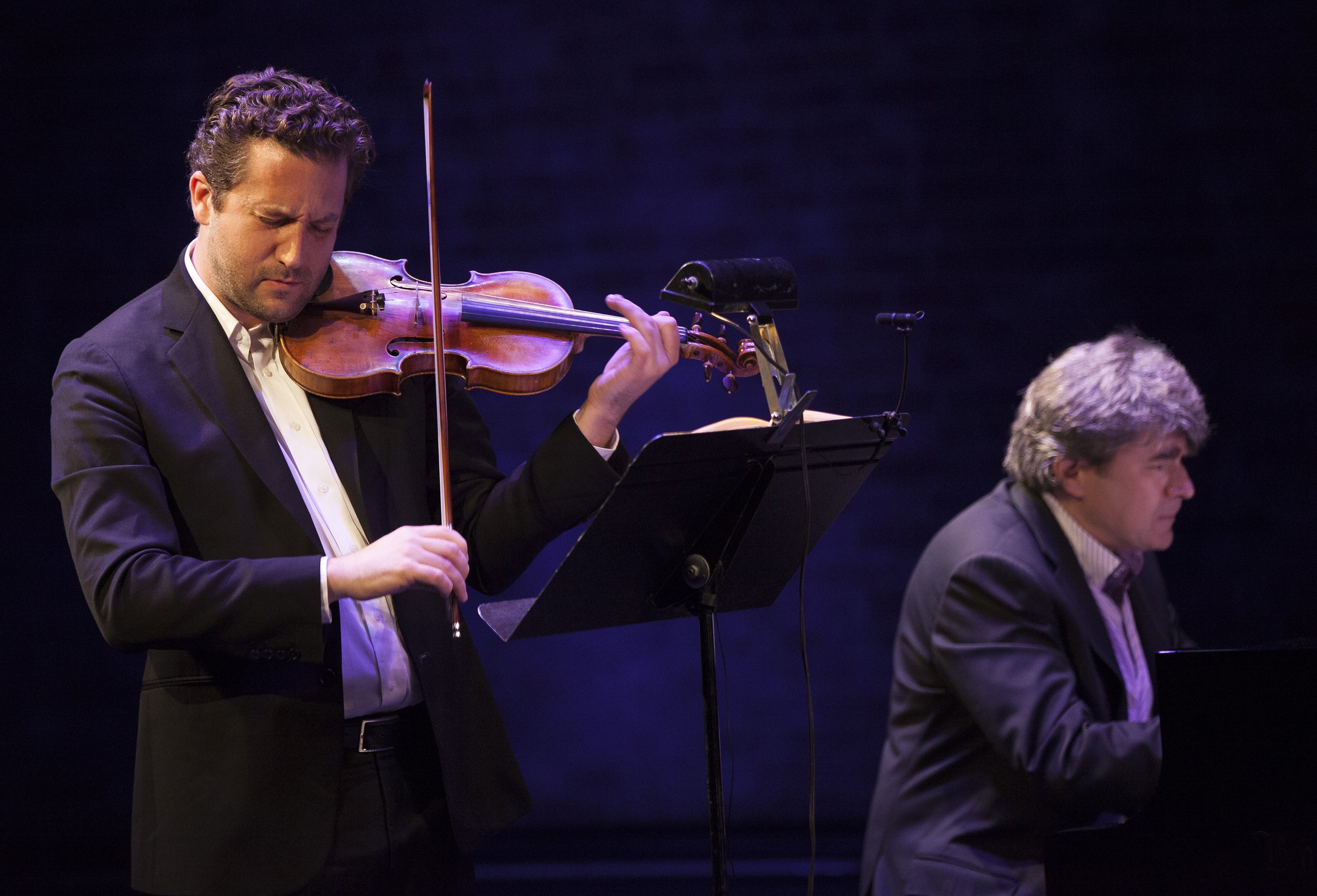  From left to right: Benjamin Bowman, Andrew Burashko Photo by John Lauener 