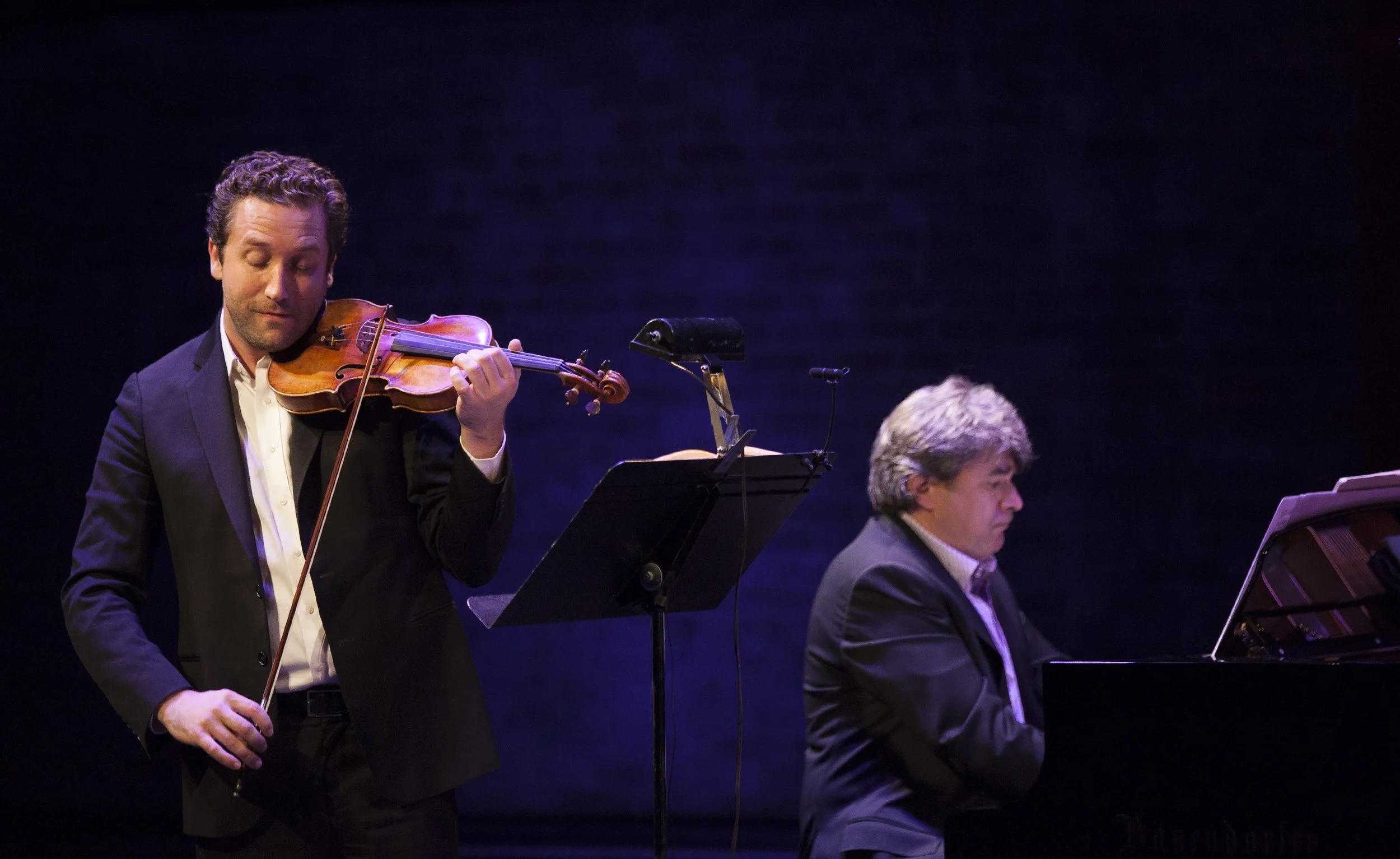  From left to right: Benjamin Bowman, Andrew Burashko Photo by John Lauener 