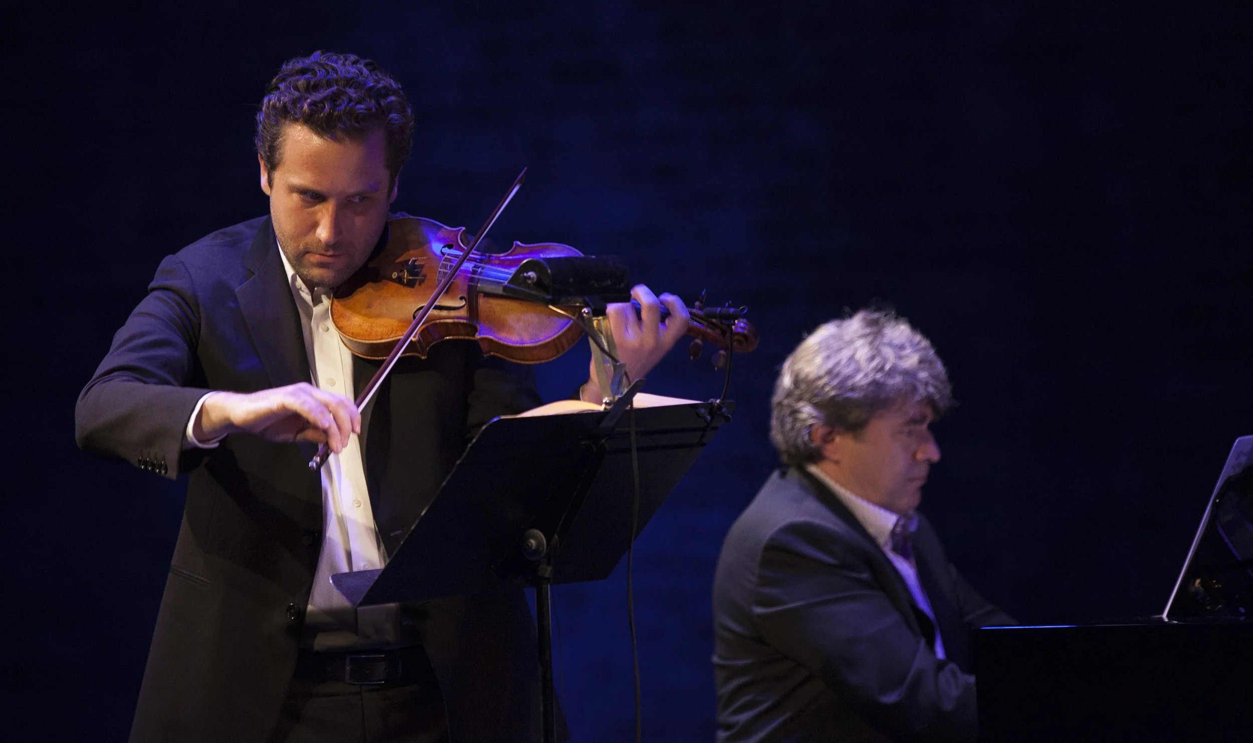  From left to right: Benjamin Bowman, Andrew Burashko Photo by John Lauener 