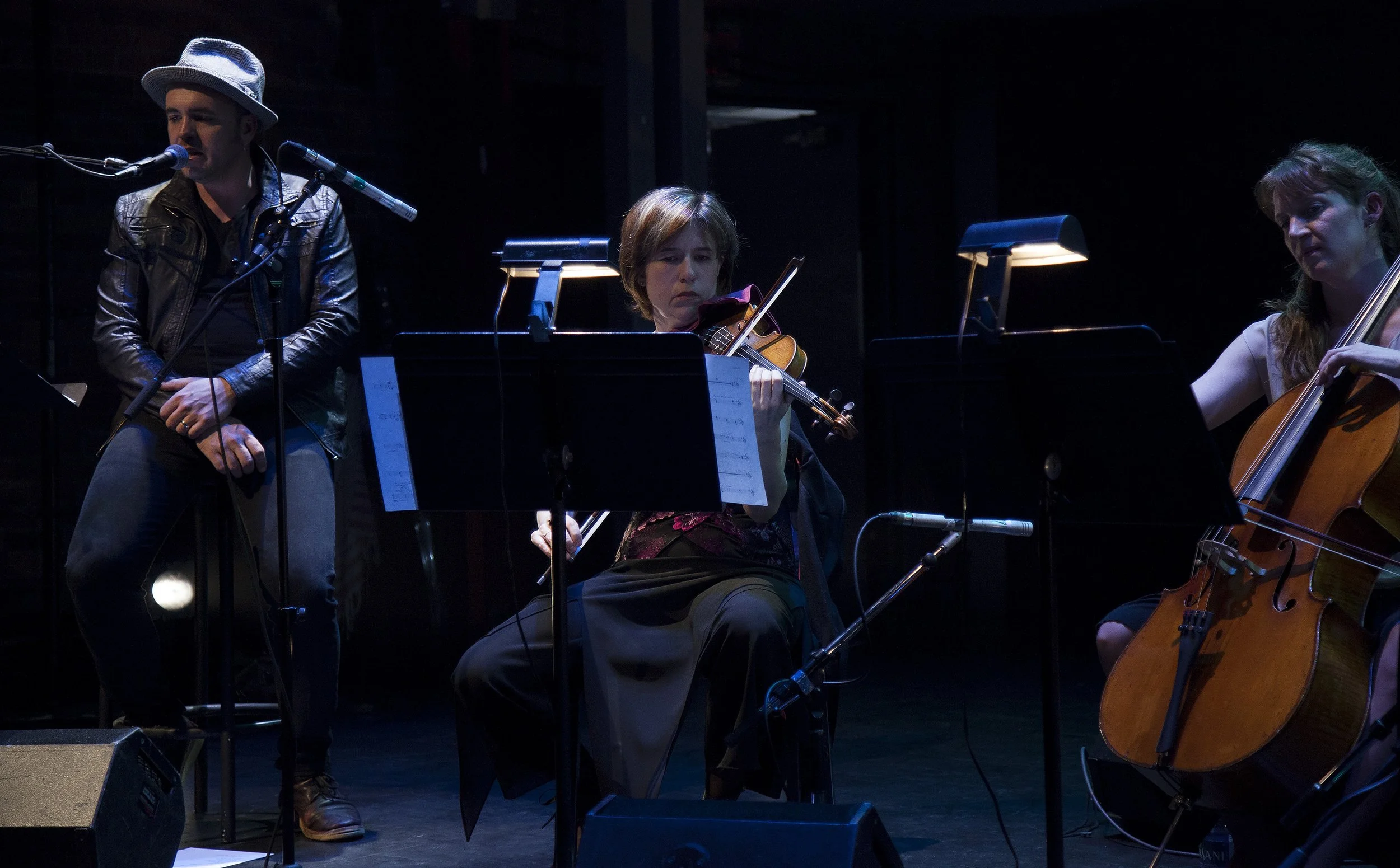  From left to right: Hawksley Workman, Erika Raum, Amy Laing Photo by John Lauener 