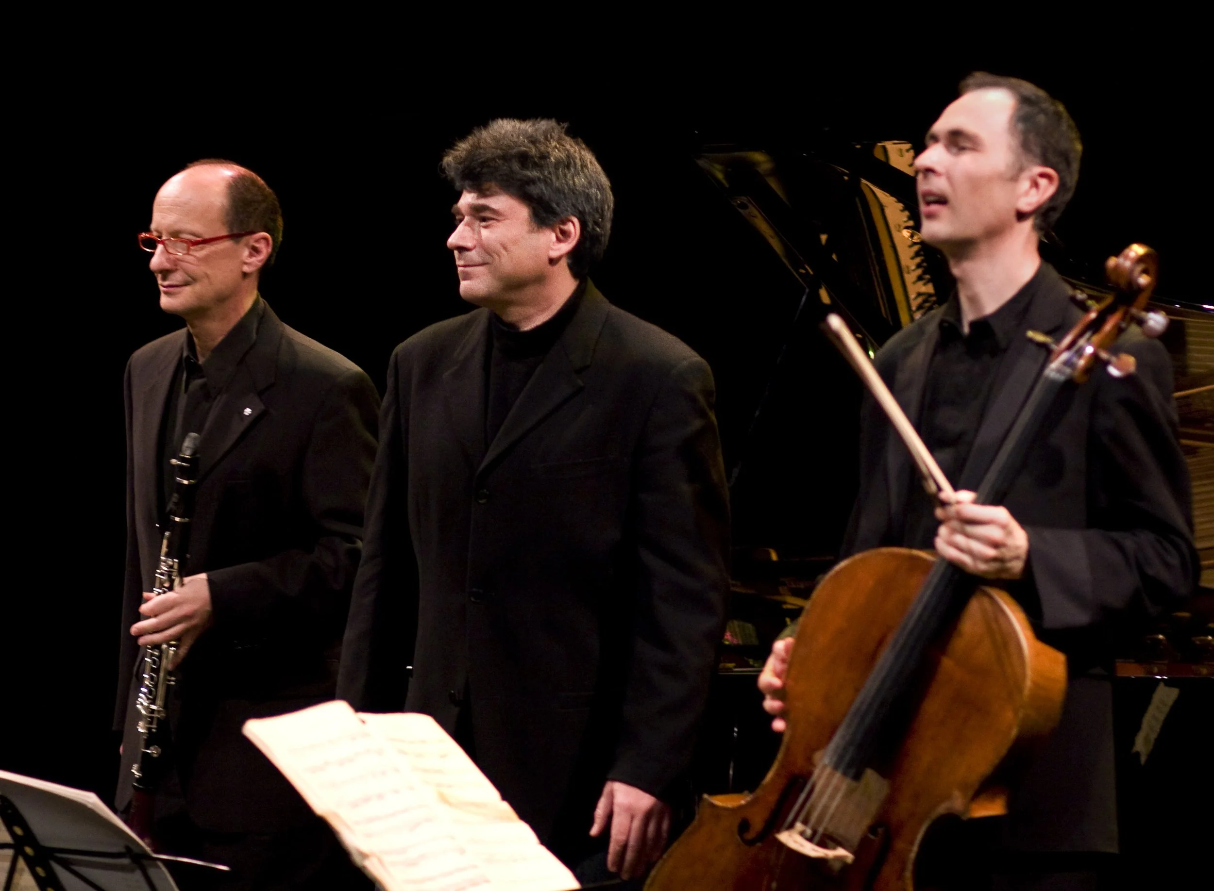 From left to right: James Campbell, Andrew Burashko, Yegor Dyachov Photo by John Lauener 