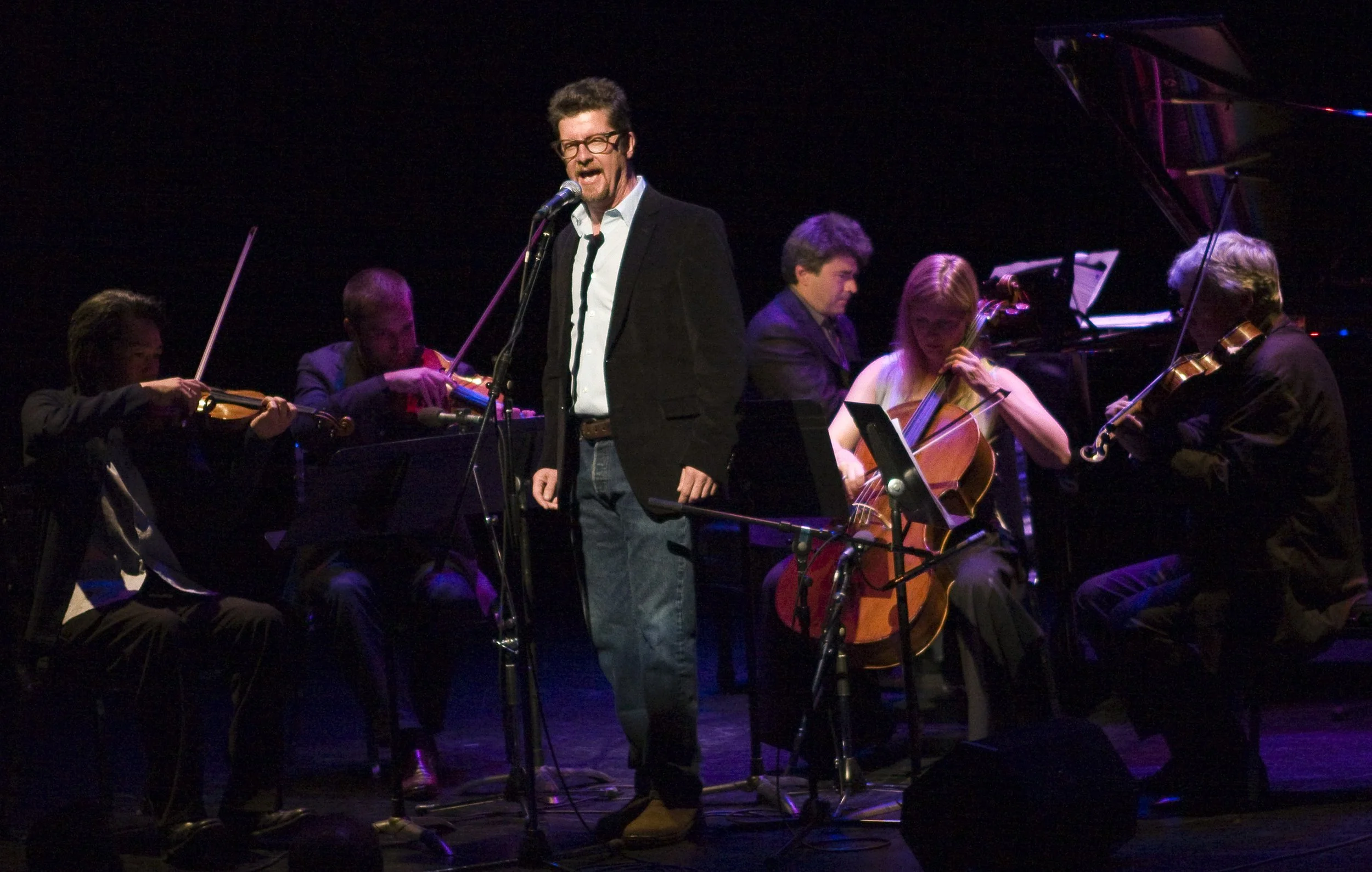  From left to right: Timothy Yang, Benjamin Bowman, Andy Maize, Andrew Burashko, Winona Zelenka, Steven Dann Photo by John Lauener 