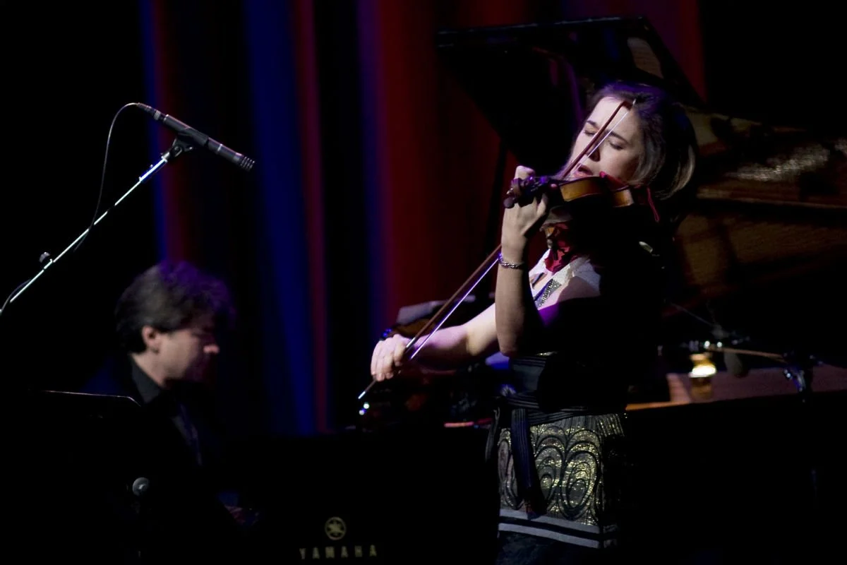  From left to right: Andrew Burashko, Erika Raum Photo by John Lauener 