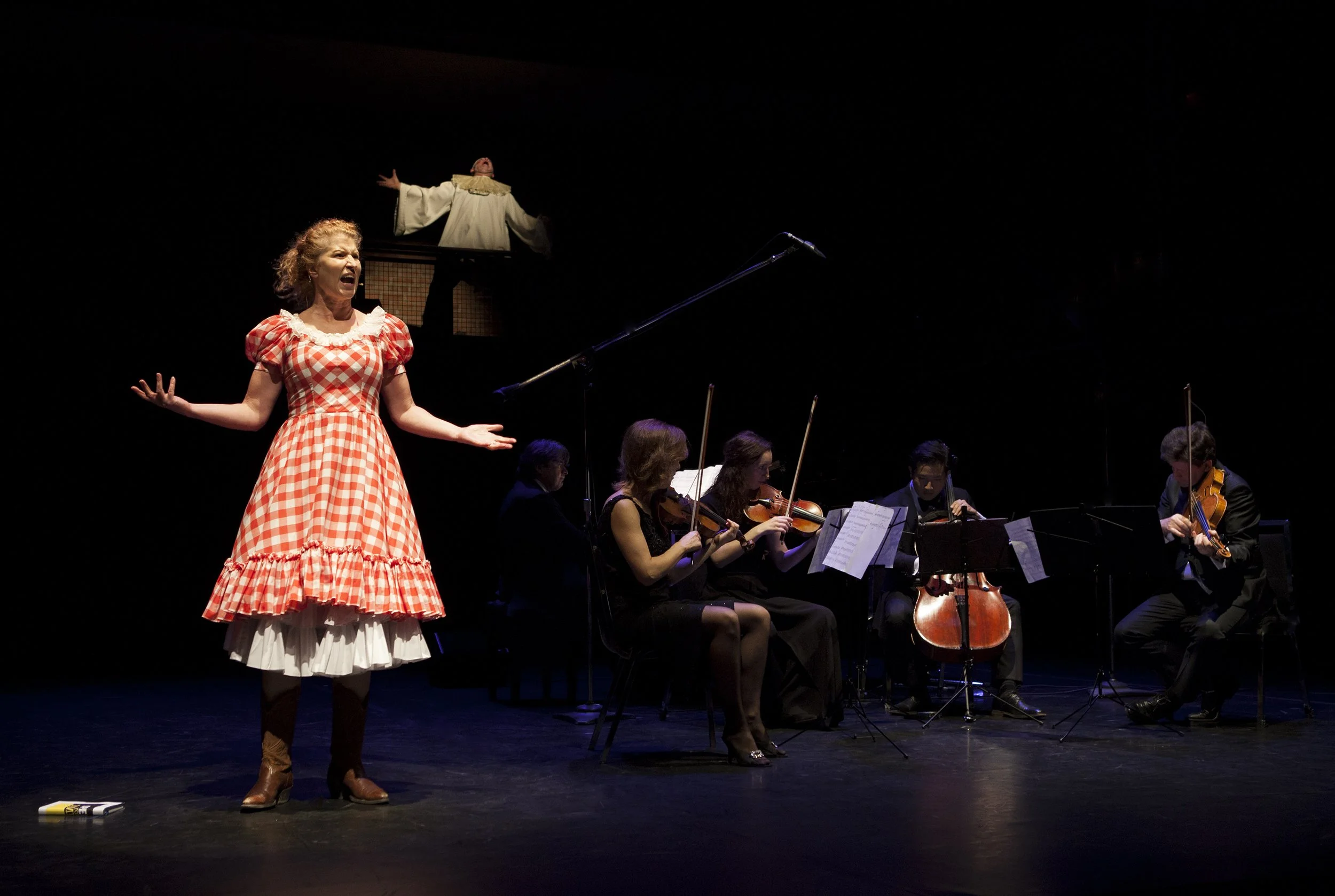  From left to right: Eliza-Jane Scott, Richard Greenblatt, Andrew Burashko,Erika Raum, Jennifer Murphy, Adrian Fung, Barry Shiffman Photo by John Lauener 