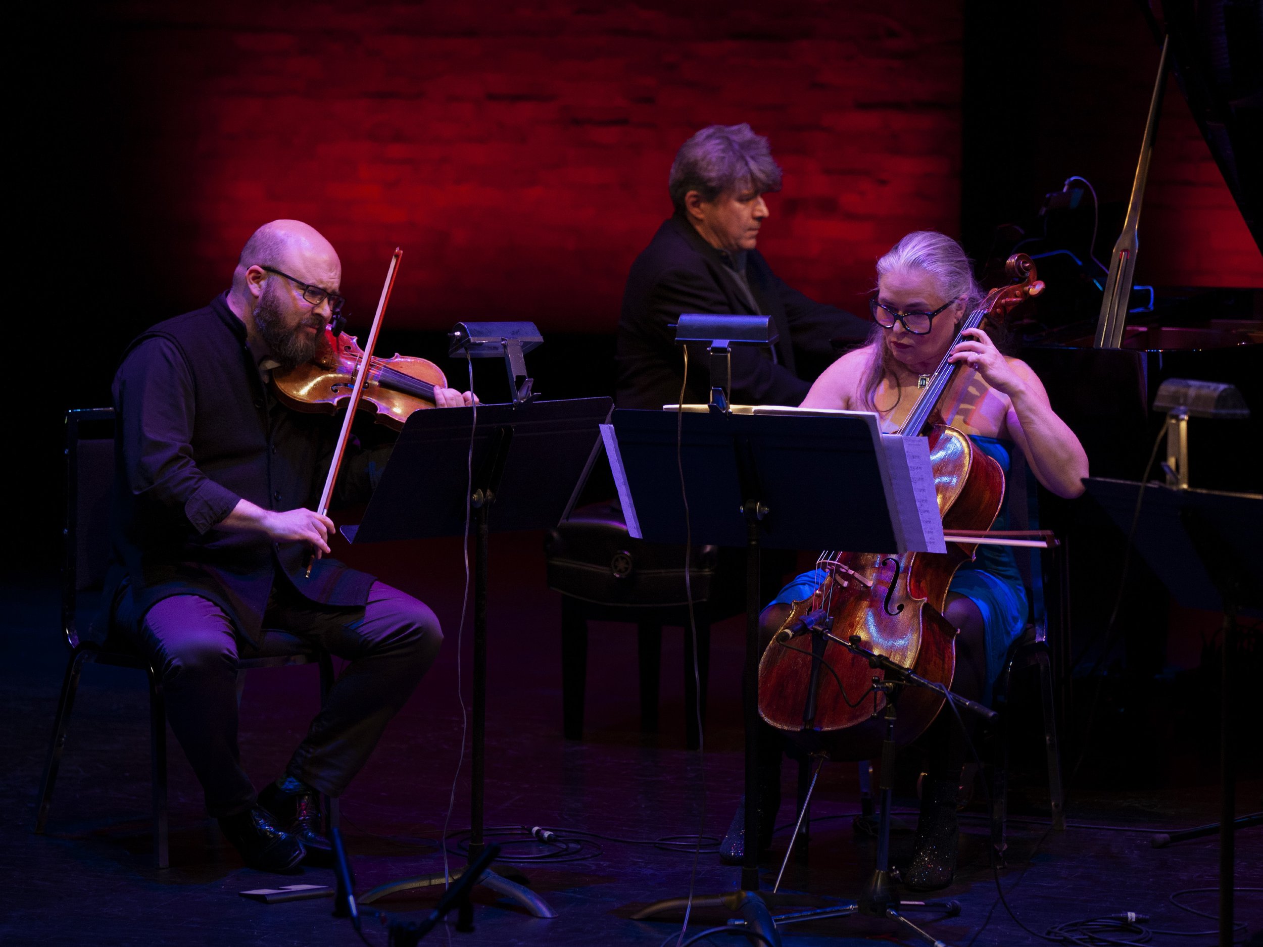  From left to right: Mark Fewer, Andrew Burashko, Shauna Rolston Photo by John Lauener 