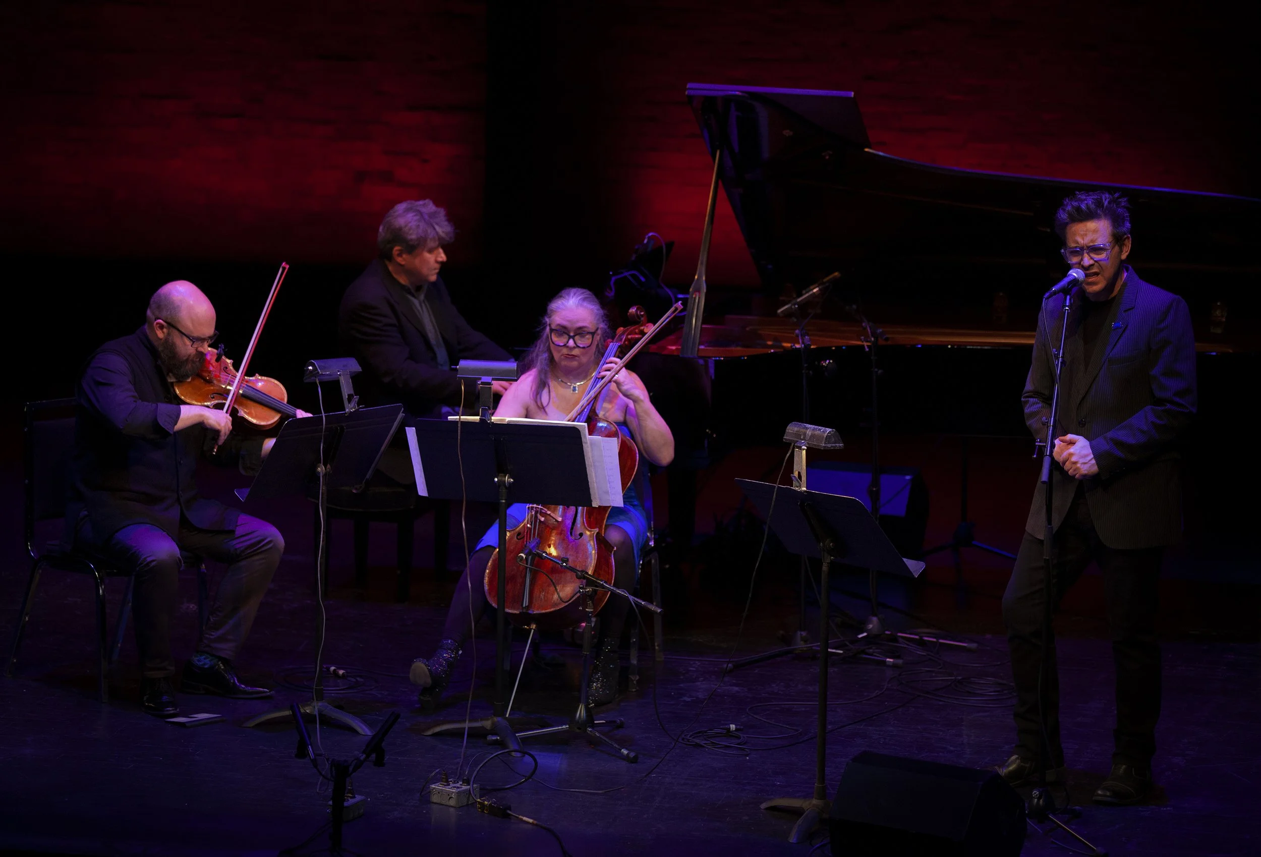  From left to right: Mark Fewer, Andrew Burashko, Shauna Rolston, Danny Michel Photo by John Lauener 