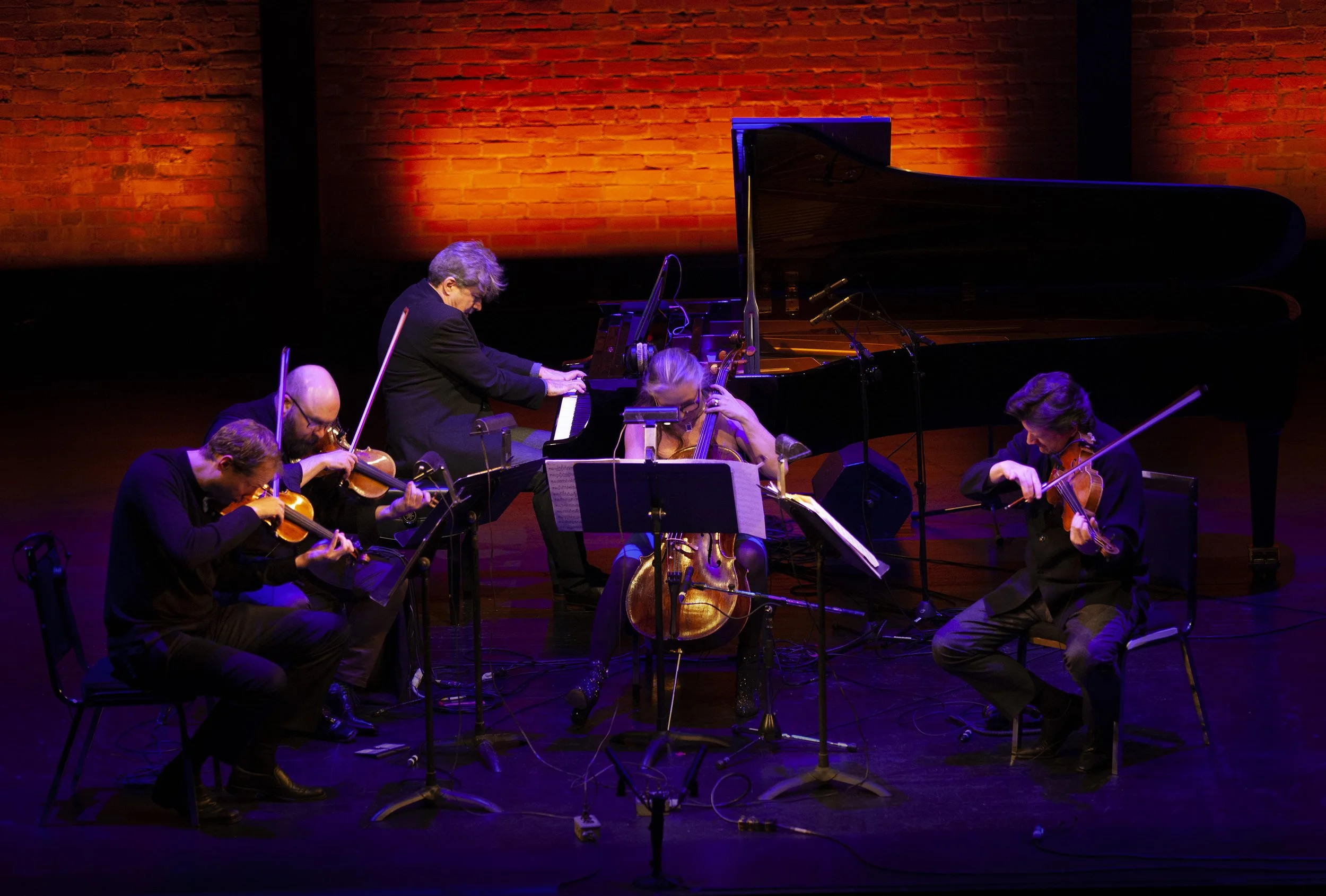  From left to right: Jonathan Crow, Mark Fewer, Andrew Burashko, Shauna Rolston, Barry Shiffman Photo by John Lauener 