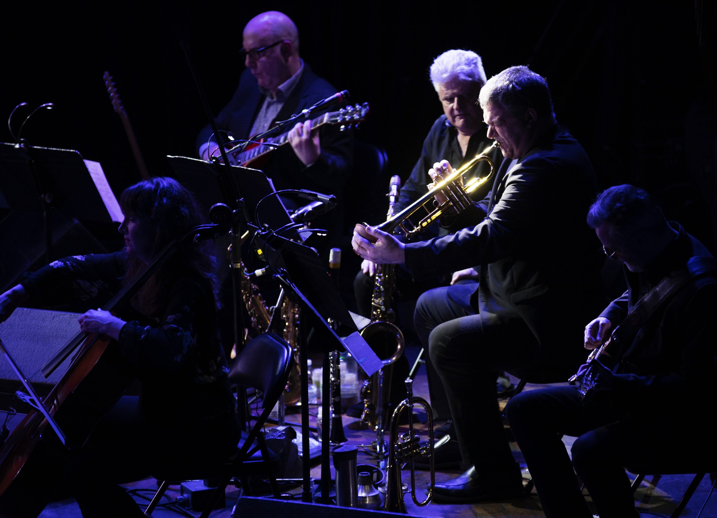  From left to right: Rob Piltch, John Johnson, Kevin Turcotte, Kevin Hearn Photo by John Lauener 