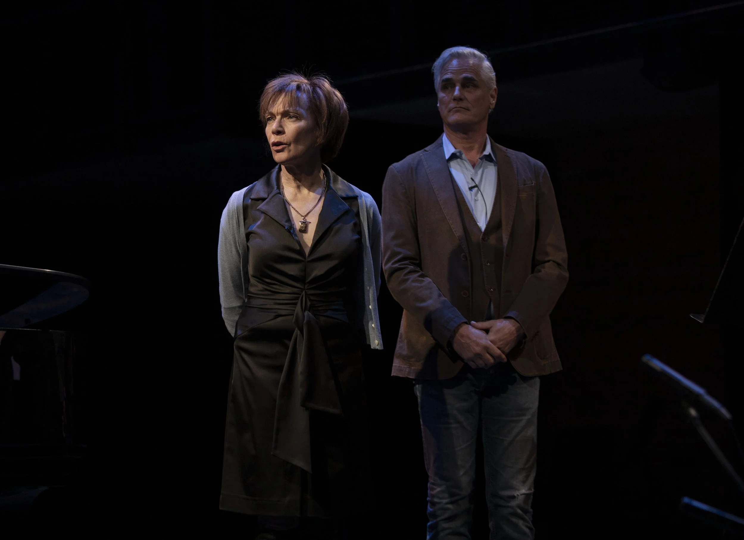  From left to right: Martha Burns, Paul Gross Photo by John Lauener 