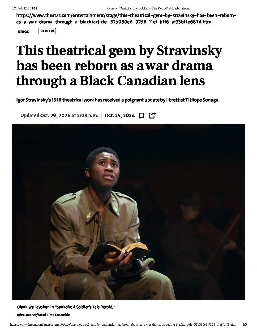 The Toronto Star, October 25, 2024