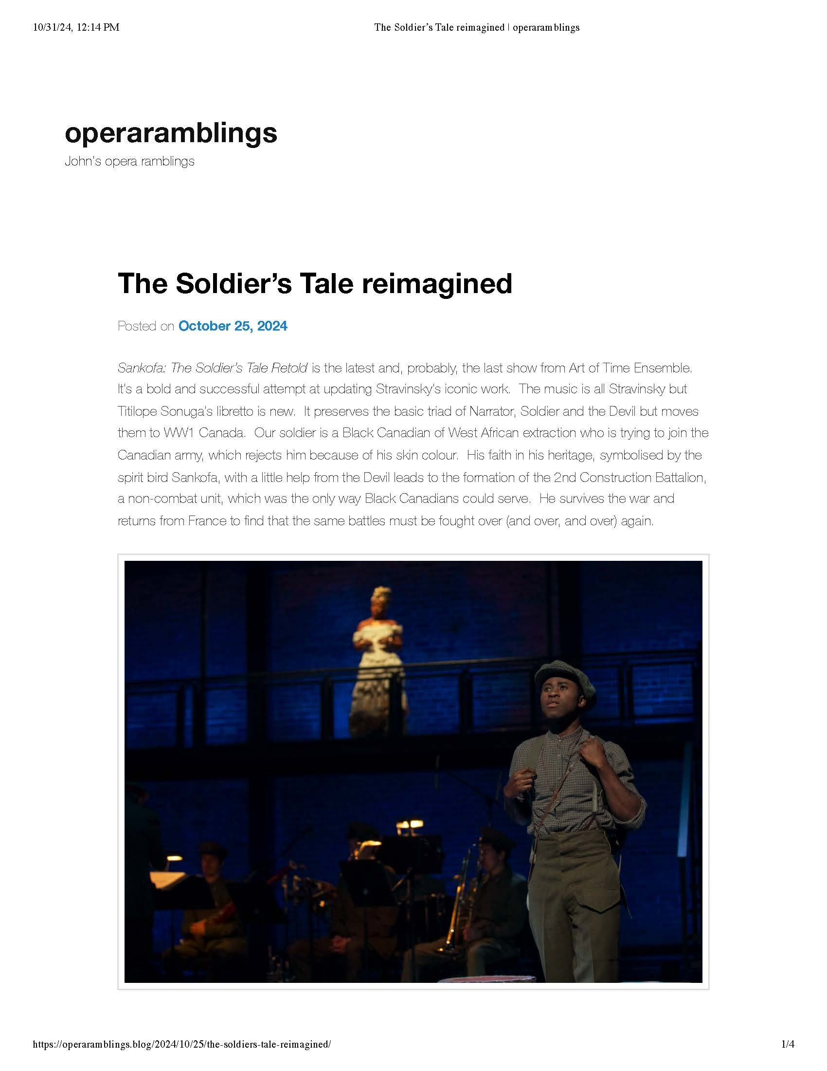 Opera Ramblings, October 25, 2024