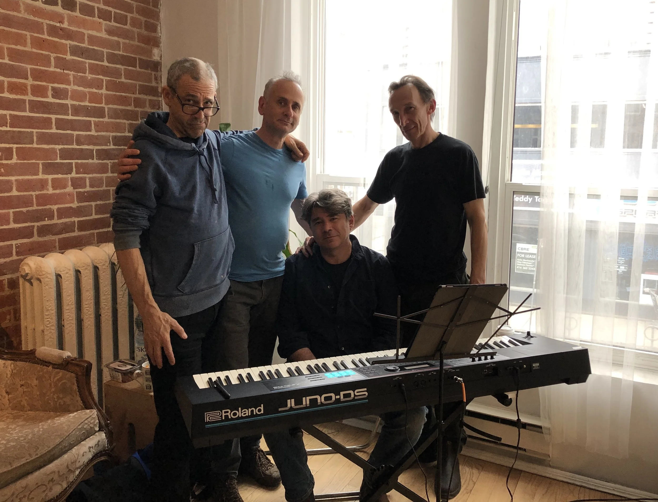  From left to right: Daniel Brooks, Alon Nashman, Andrew Burashko, Julian Richings 