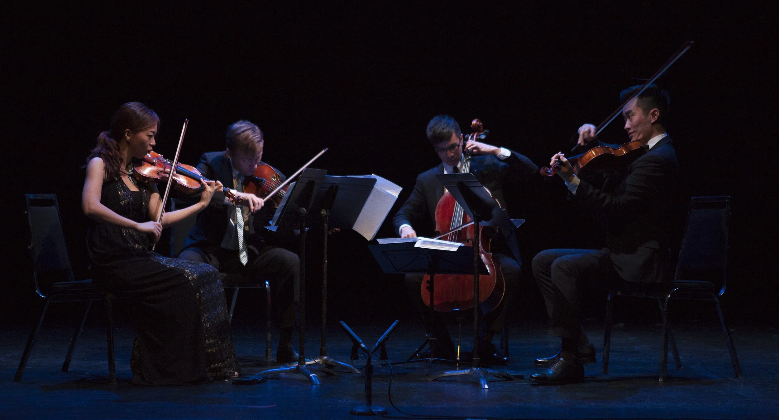  Left to right: Luri Lee, Jeff Dyrda, Jonathan Lo , Hezekiah Leung Photo by John Lauener 
