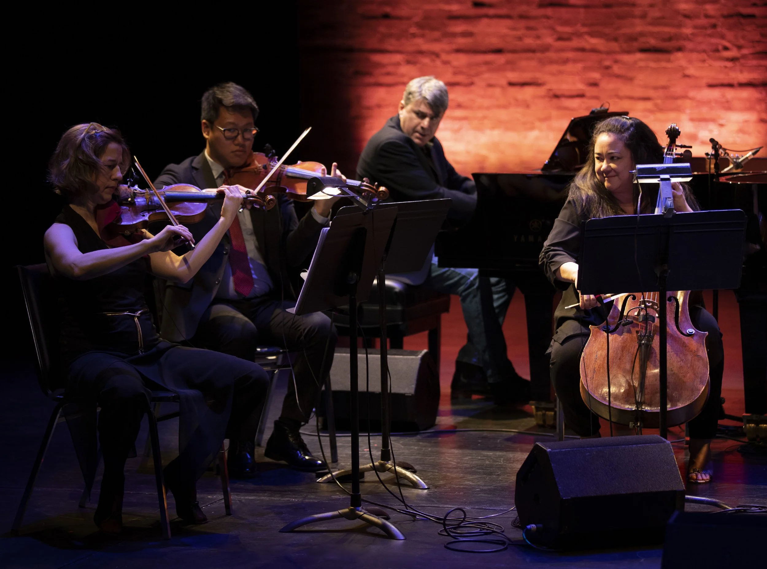  From left to right: Erika Raum, Byungchan Lee, Andrew Burashko, Rachel Mercer Photo by John Lauener 