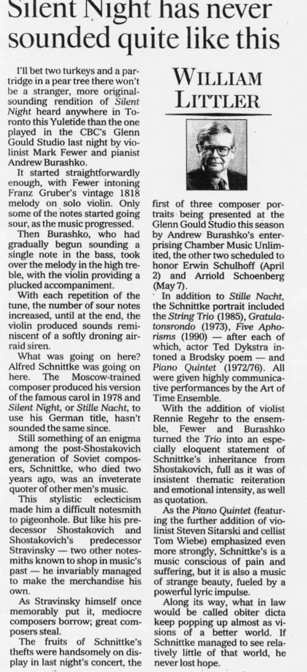 The Toronto Star, December 18, 2000