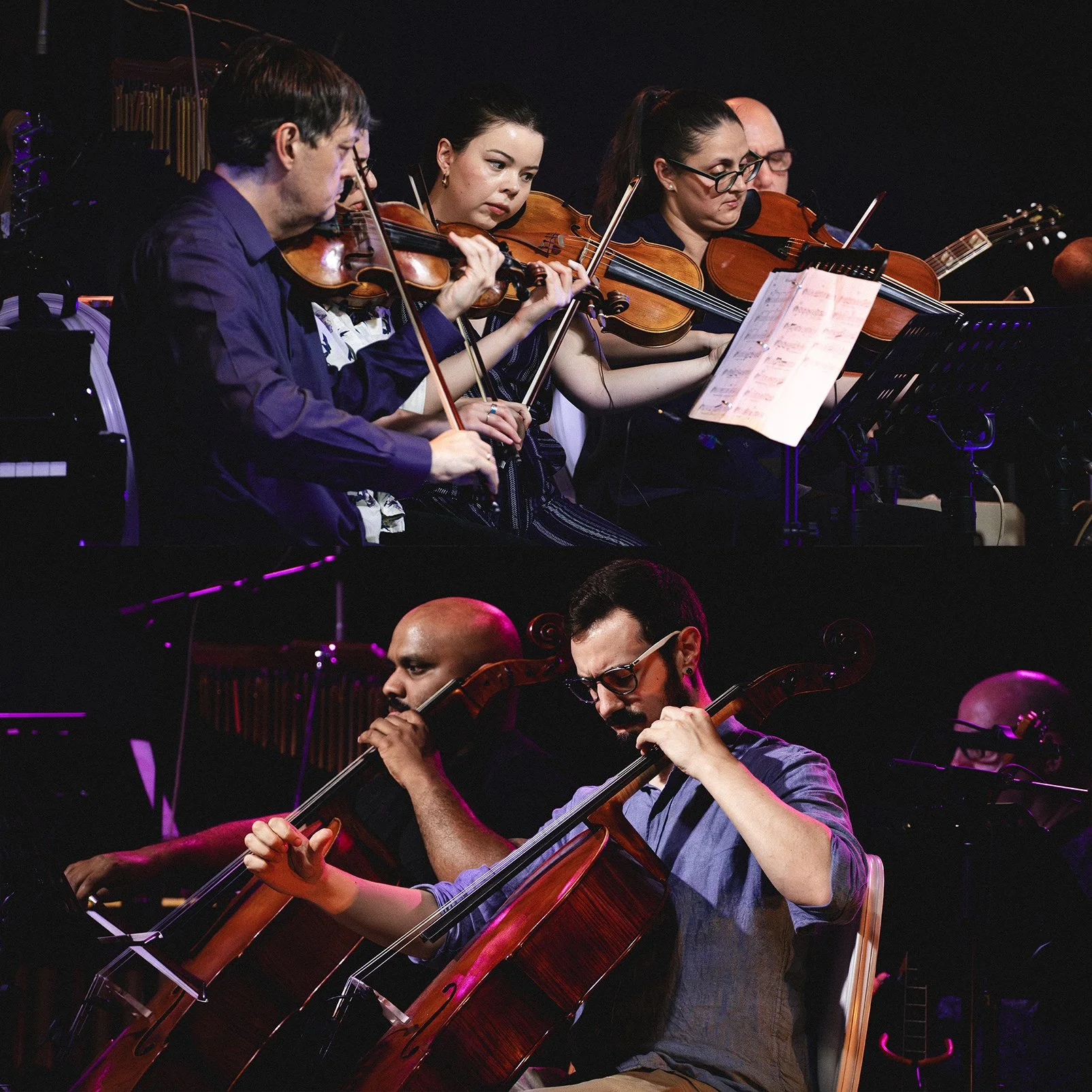  Top: Stephen Sitarski, Catherine Gray, Carolyn Blackwell  Bottom: Amahl Arulanandam, Bryan Holt 