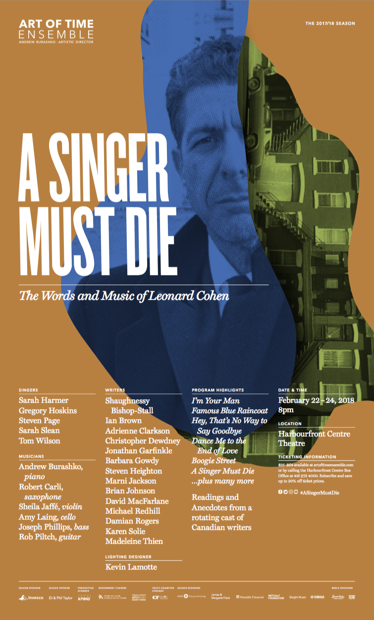 "A Singer Must Die" (2018): Tribute to Leonard Cohen (abridged) 