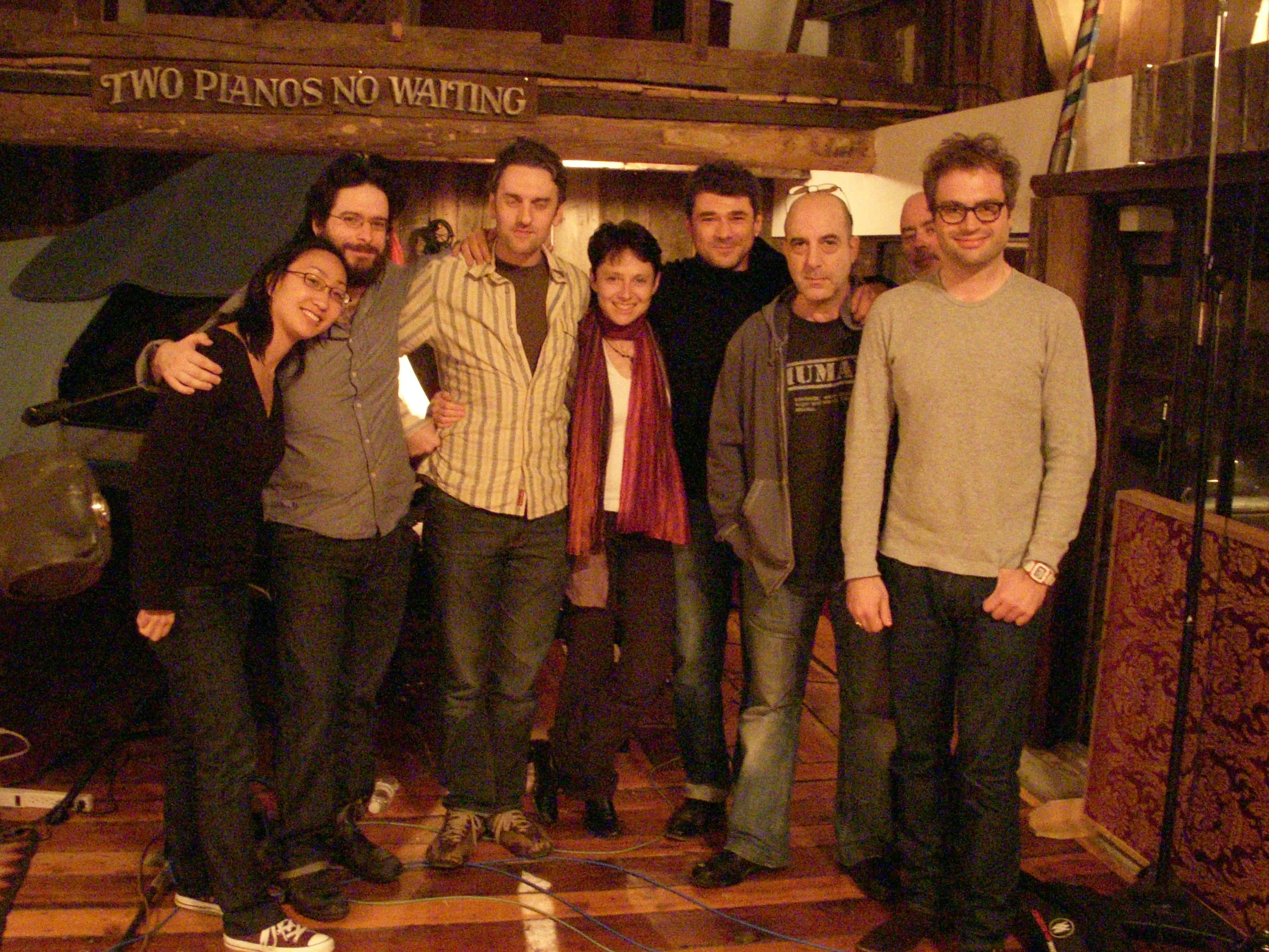  From left to right: Elissa Lee, Joe Phillips, Margaret Gay, Andrew Burashko, Rob Pitch, Steven Page 