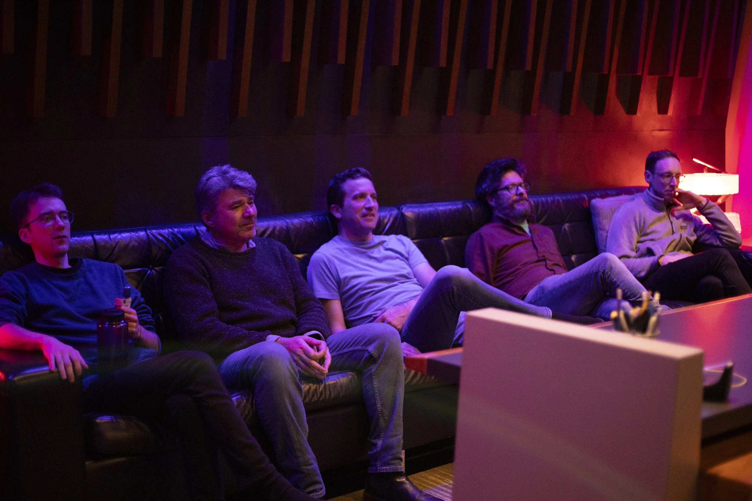  Left to right: Thomas Roy Rochette, Andrew Burashko, Benjamin Bowman, Joe Phillips and Kris Maddigan Photo by John Lauener 