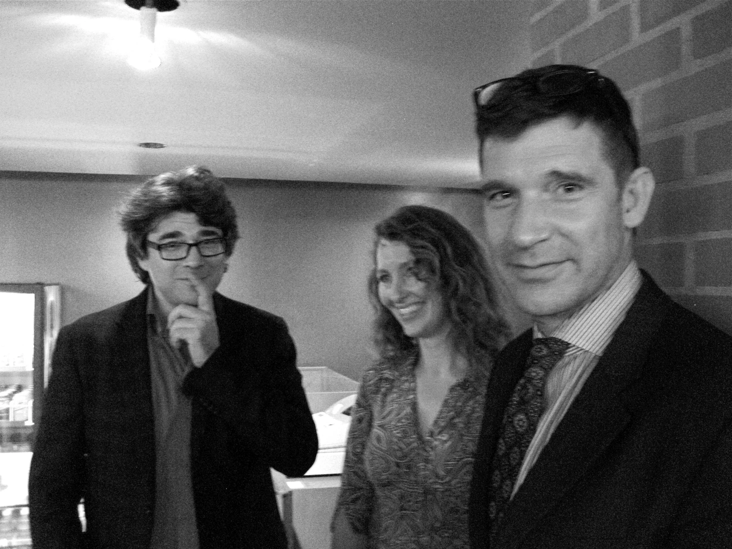  From left to right: Andrew Burashko, Danielle Baskerville, David Abel 