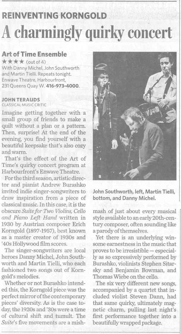 Toronto Star, January 30, 2009