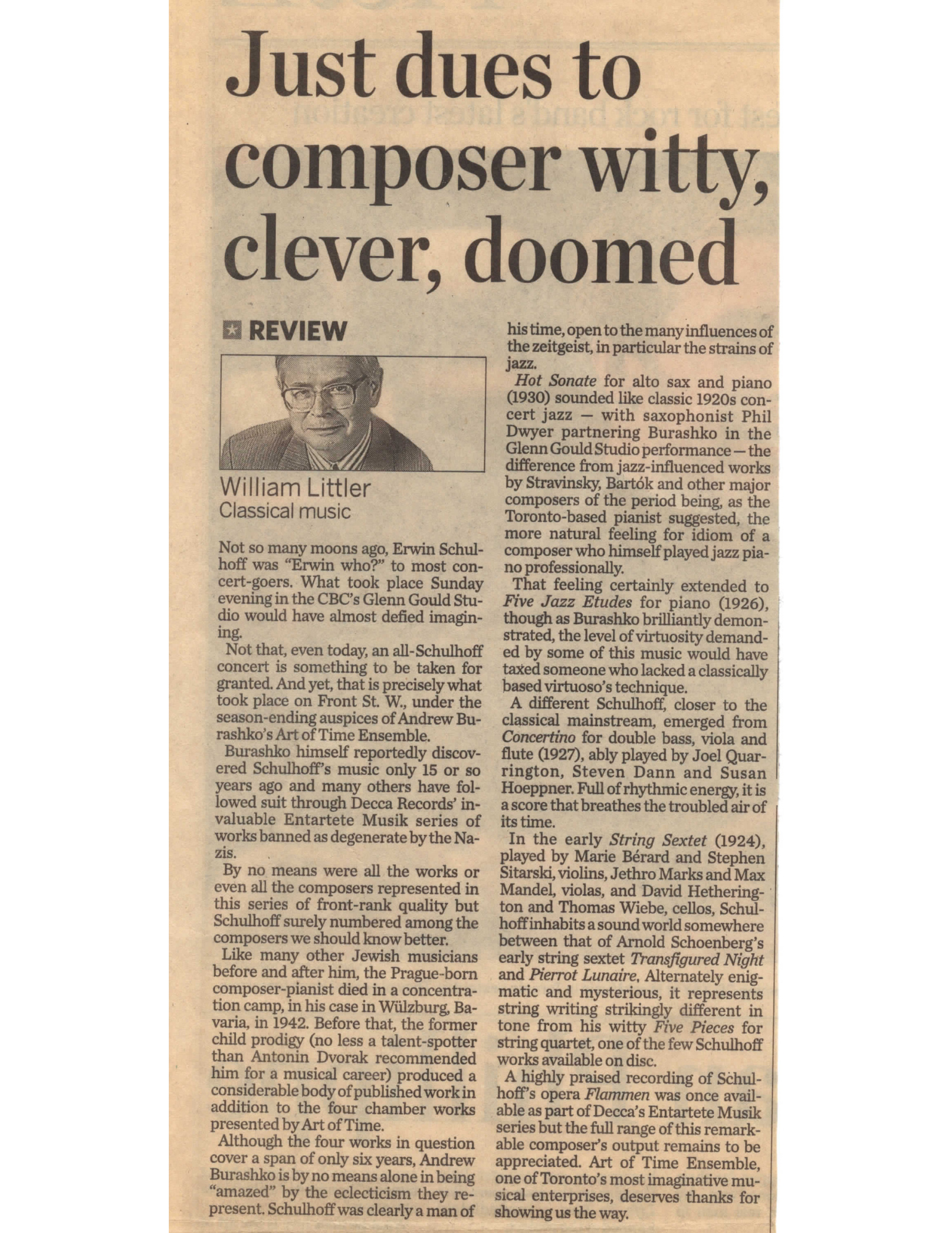 Toronto Star, May 10, 2005