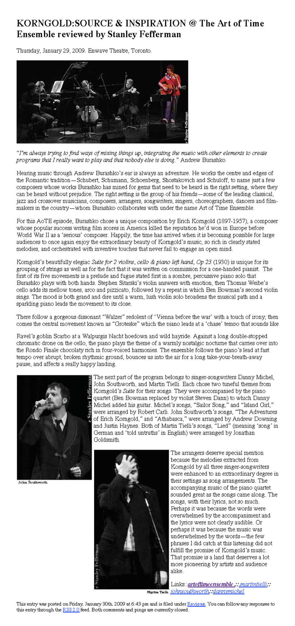 Showtime Magazine, January 30, 2009