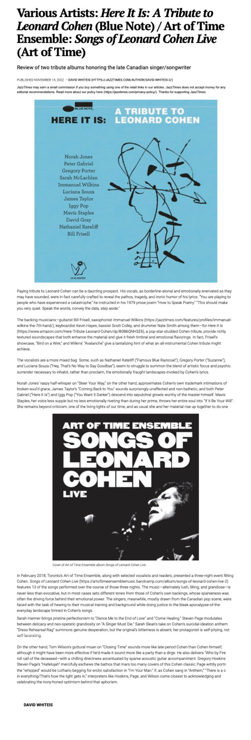 Jazz Times, November 14, 2022