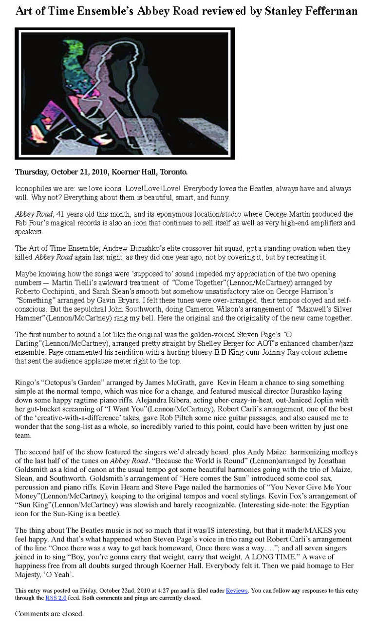 Opus One Review, October 21, 2010
