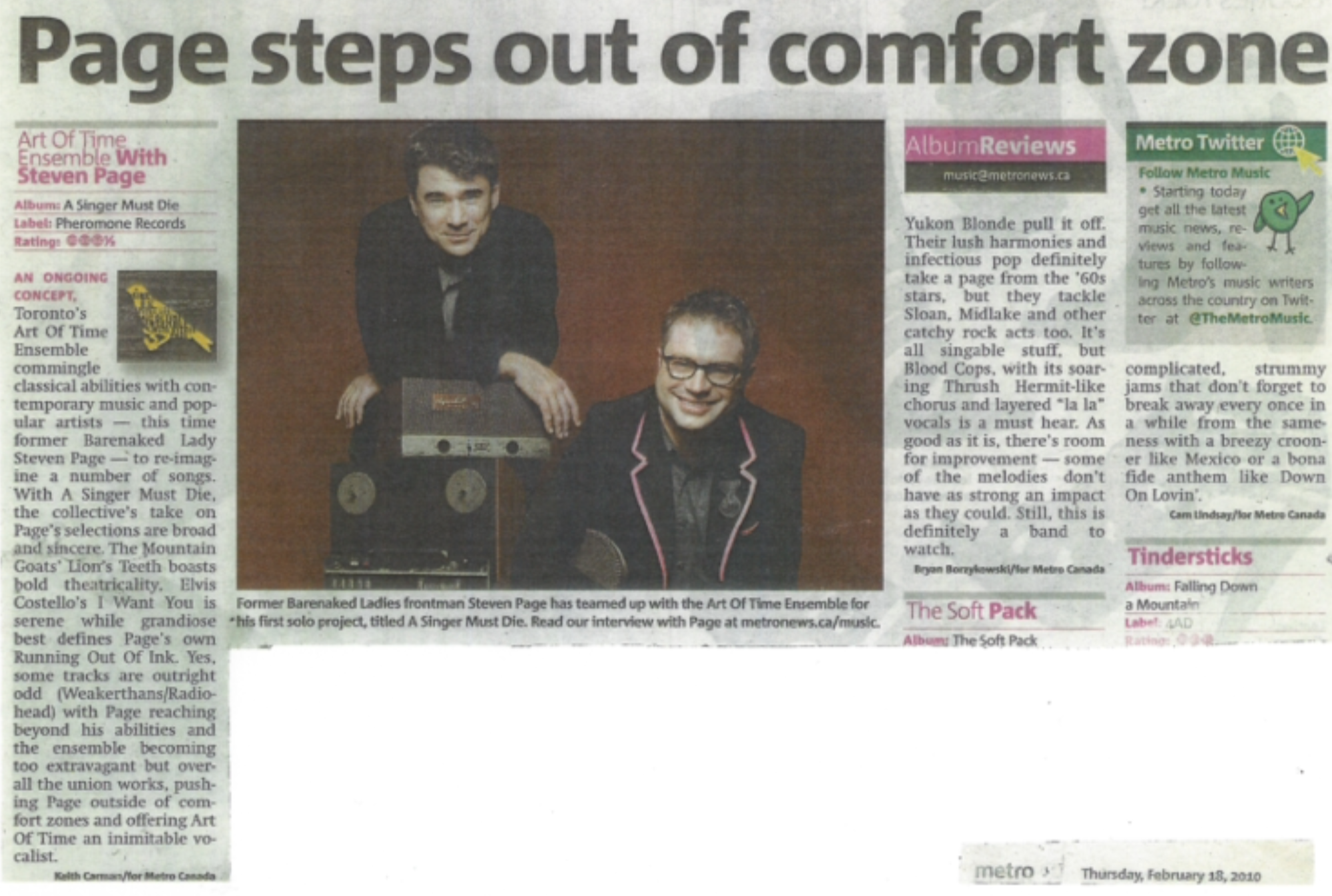 Metro, February 18, 2010