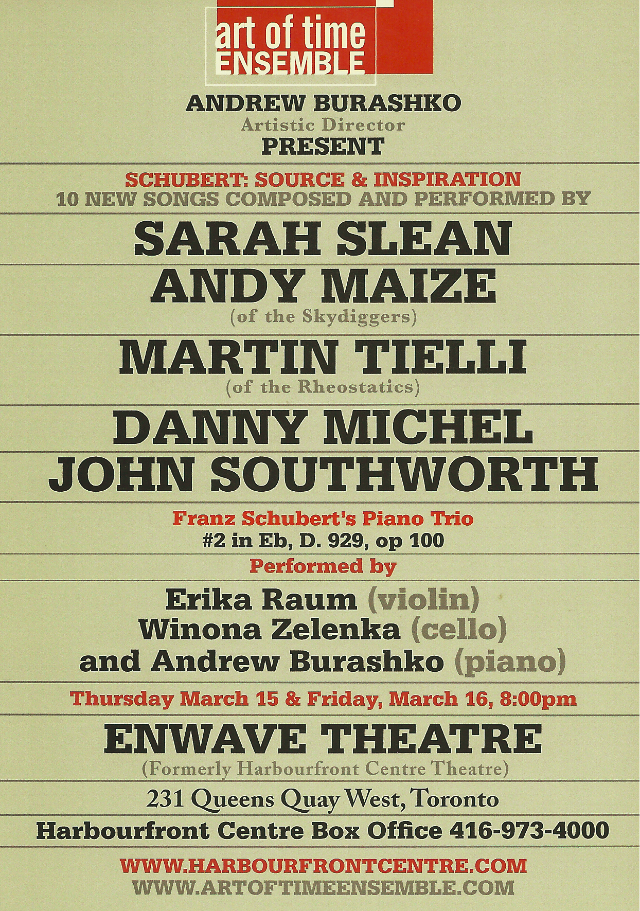 Showtime Magazine, March 16, 2007