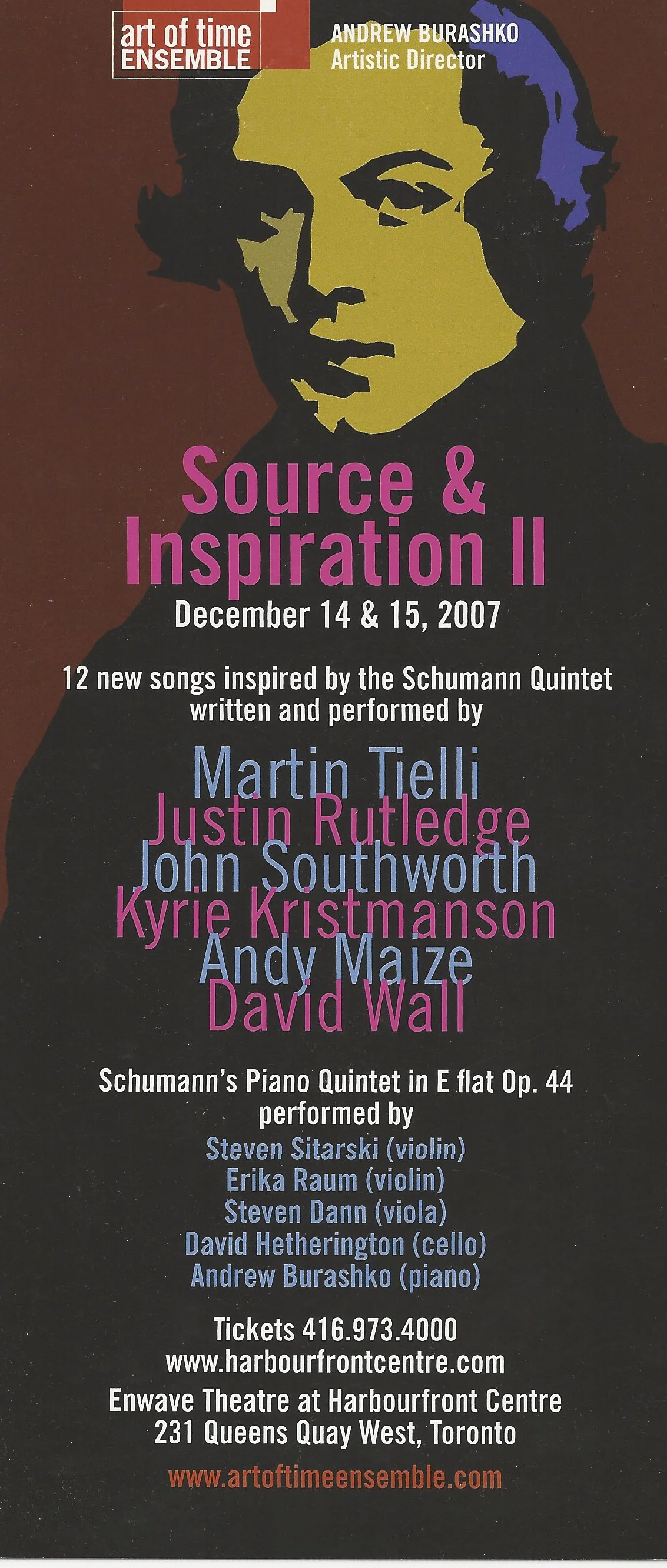 CBC Radio 2, Canada Live, January 28, 2008 - Source &amp; Inspiration II (2007) 