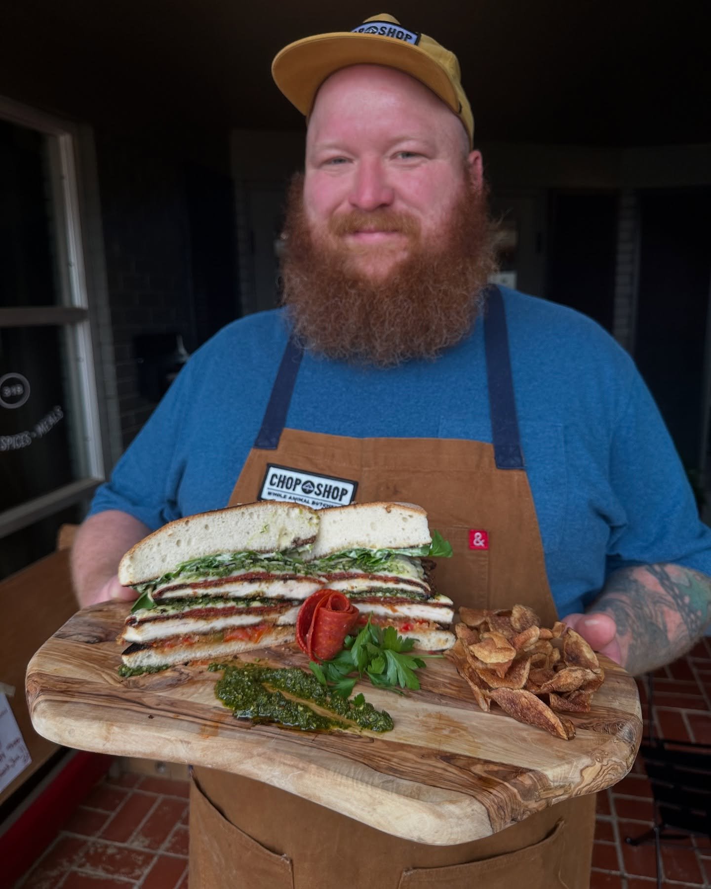 Firing it up for hot lunch today with this chicken sandwich made Italian style. 🔥

The CRISPY TENDERONI CHICKEN SANDWICH is stacked with flavor - Red Bird Farms breaded chicken, crispy pepperoni, melty cheese, zesty pesto, bell pepper relish, red on
