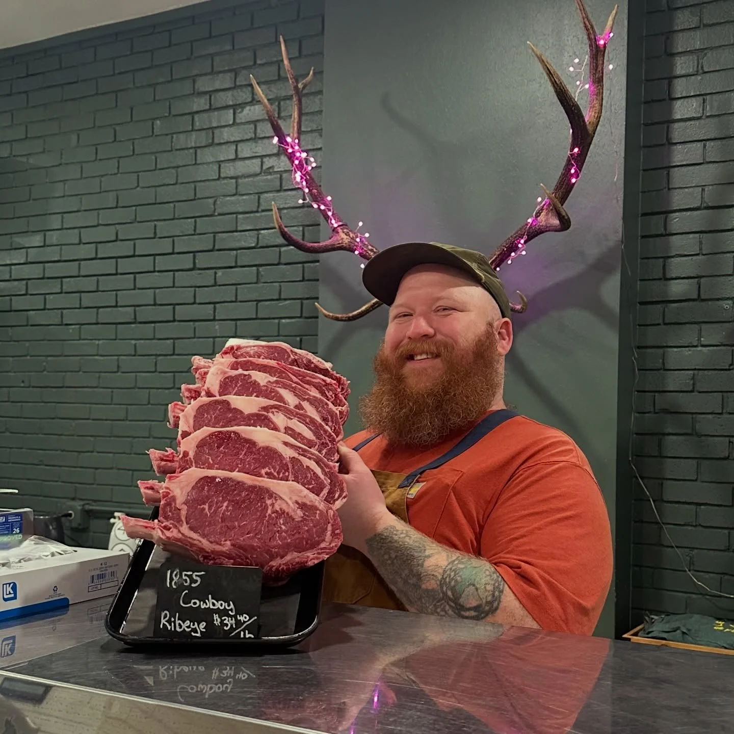 Big love deserves a big steak. ❤️🥩

These cowboy ribeyes don&rsquo;t skimp! Thick cut, bone-in, and absolutely delicious. Add in some twice-baked potatoes and bacon-wrapped asparagus and you&rsquo;ve got all the fixins for a perfect Valentine&rsquo;