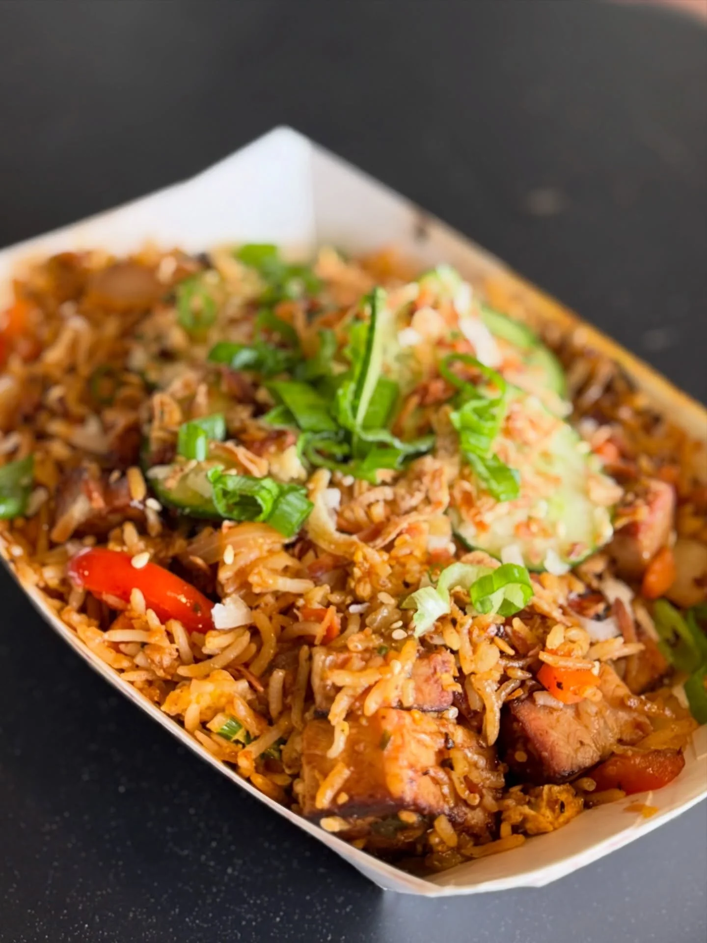 We&rsquo;re dishing up a new special this week that y&rsquo;all don&rsquo;t want to miss. Our Pork Belly Fried Rice comes piled high with smoked pork belly, peppers, onions, carrots, basmati rice, and a local egg. Then we&rsquo;re topping it off with