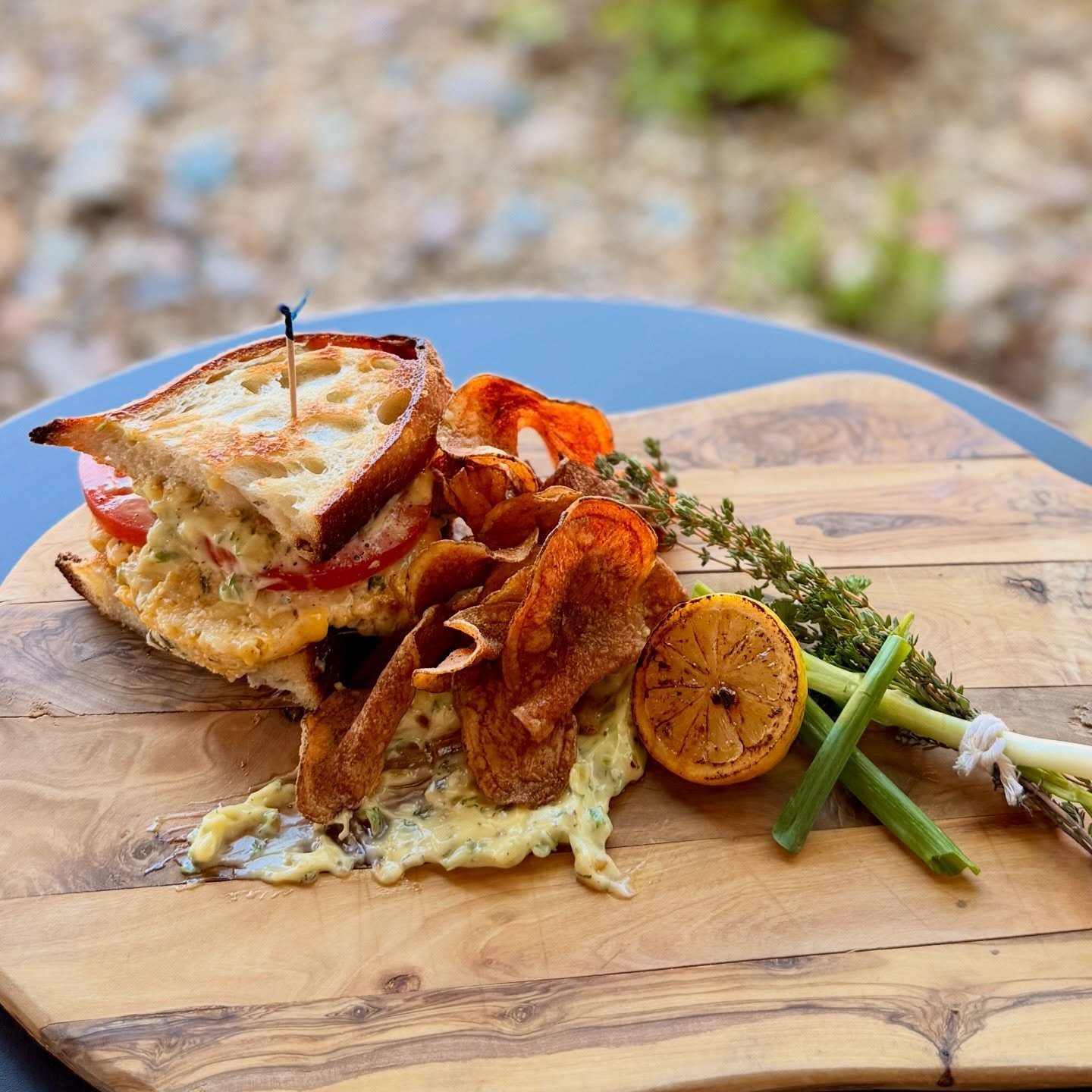 New special launching for Friday and rollin&rsquo; through the weekend, folks! 😎

Come try the Pimento Cheese &amp; Tomato. This sammie starts with our house-made Green Chili Pimento Cheese topped with fresh @currentfarms tomato and smoked garlic-he