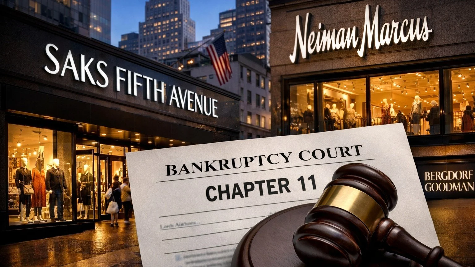 SAKS GLOBAL FILES FOR BANKRUPTCY, STORES STAY OPEN