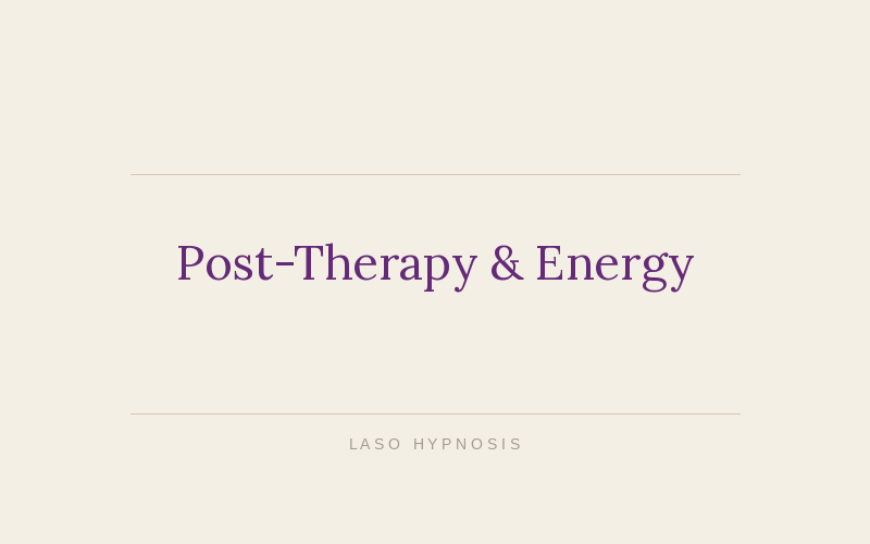 Post-Therapy &amp; Energy