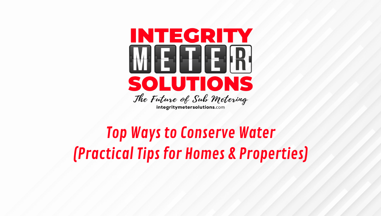 Top Ways to Conserve Water (Practical Tips for Homes &amp; Properties)