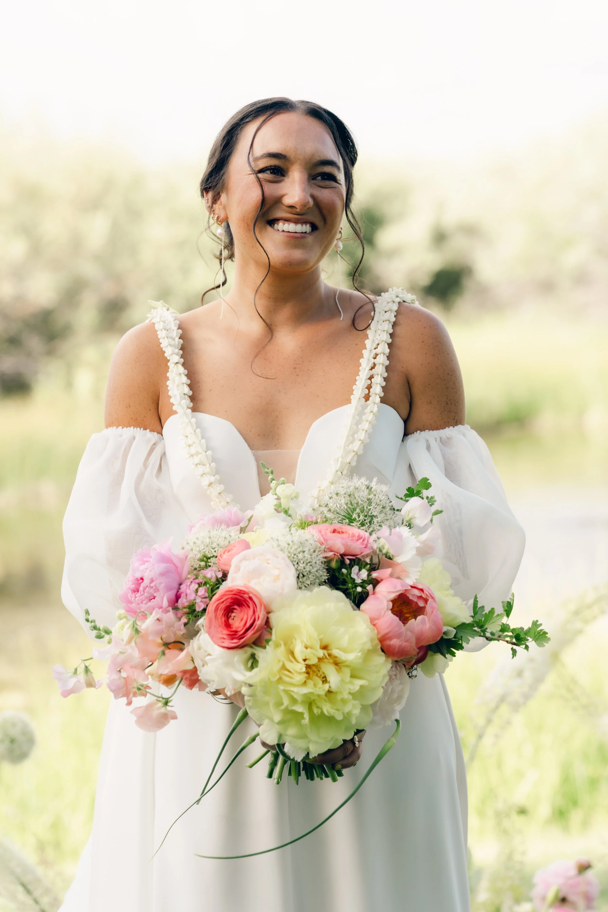 Wyoming Bride on her wedding day