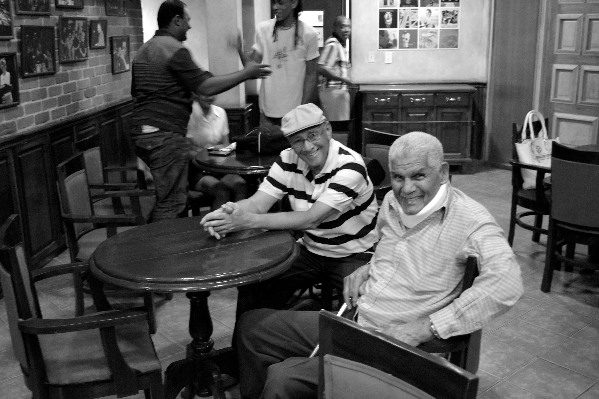 Rafael Abalos and Enrique Bonne during the rehearsals of The Singer's Grove recording session