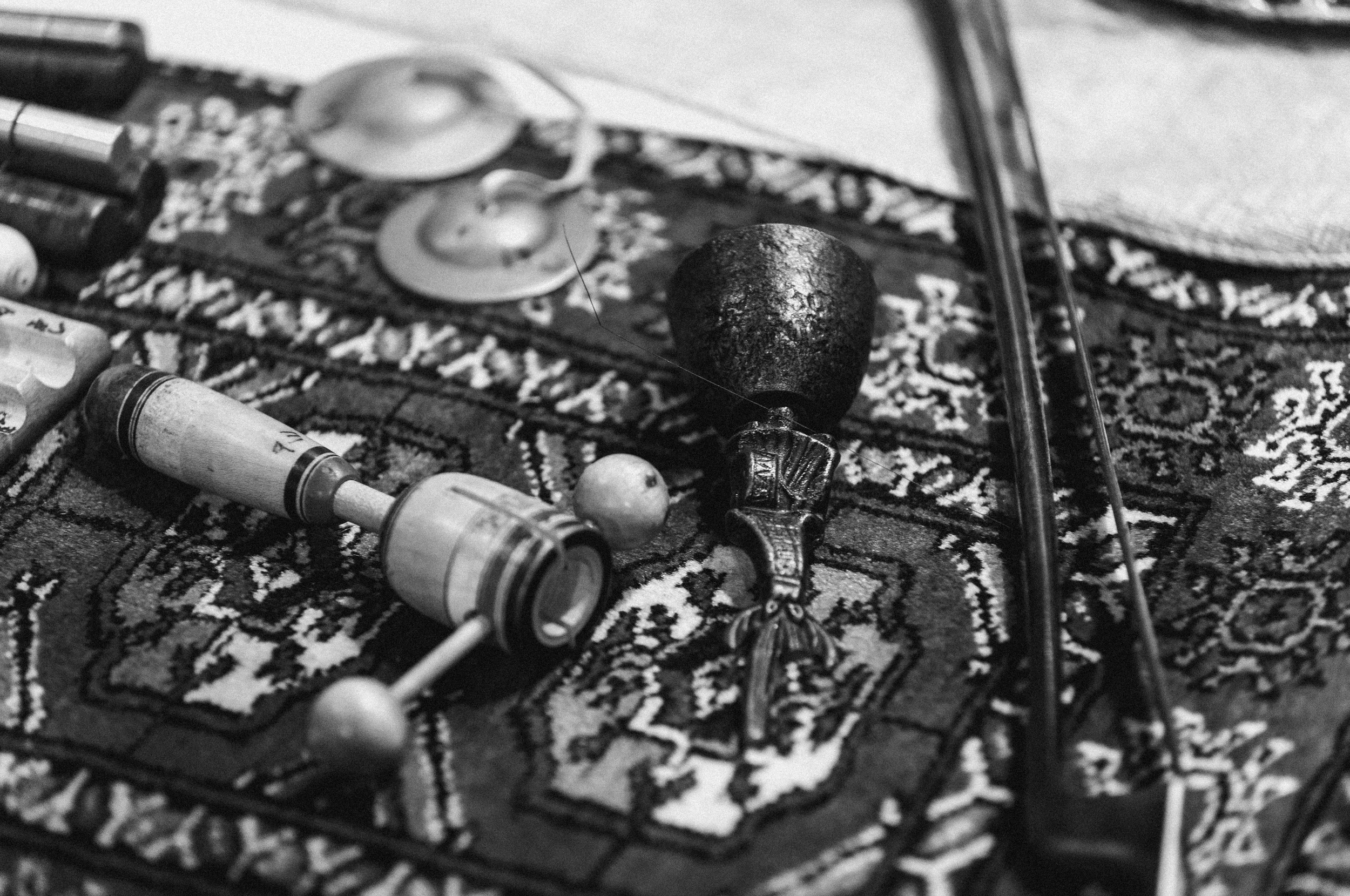 Percussion instruments. Trio Imagination session at Rudy Van Gelder's. Photo by Adrien H Tillman