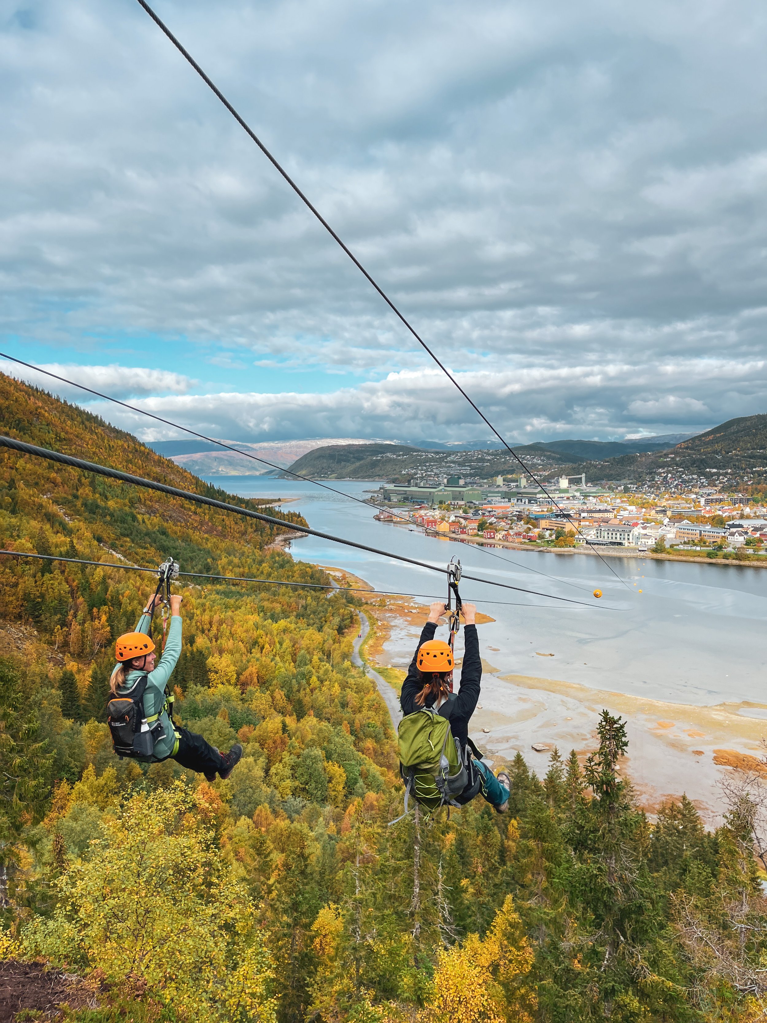 Kjør zipline rett inn i hotellhagen!