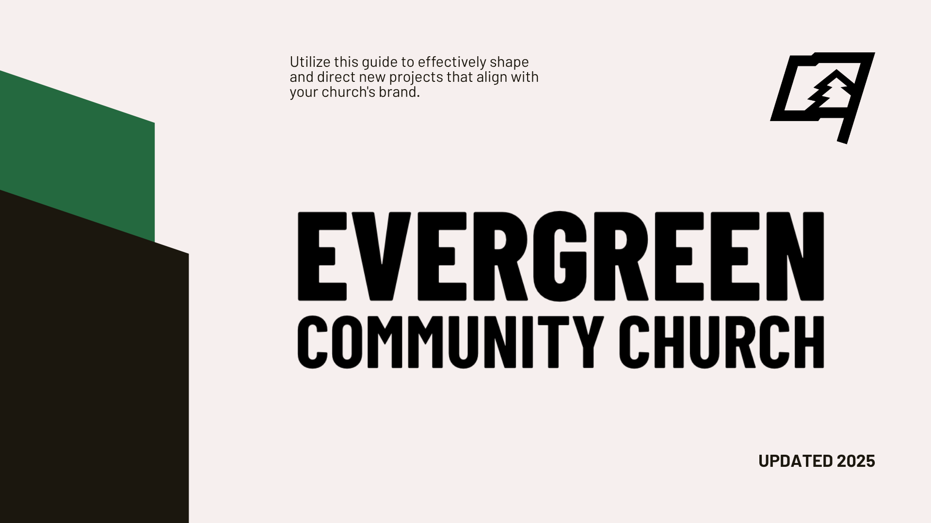 Evergreen Community Church | Brand