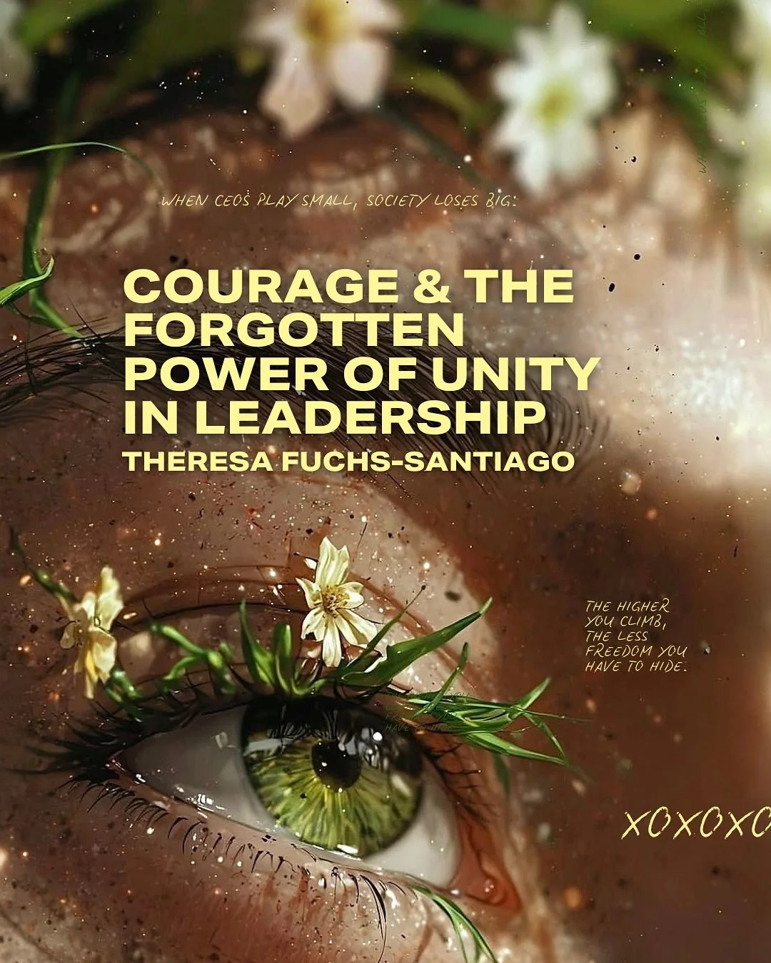 Leadership without courage?
Is just management.

Member Theresa Fuchs-Santiago breaks it down:
Real leadership means risk.
Saying no.
Standing alone.
Choosing unity when solo is safer.

Because influence without action isn&rsquo;t leadership.
And com